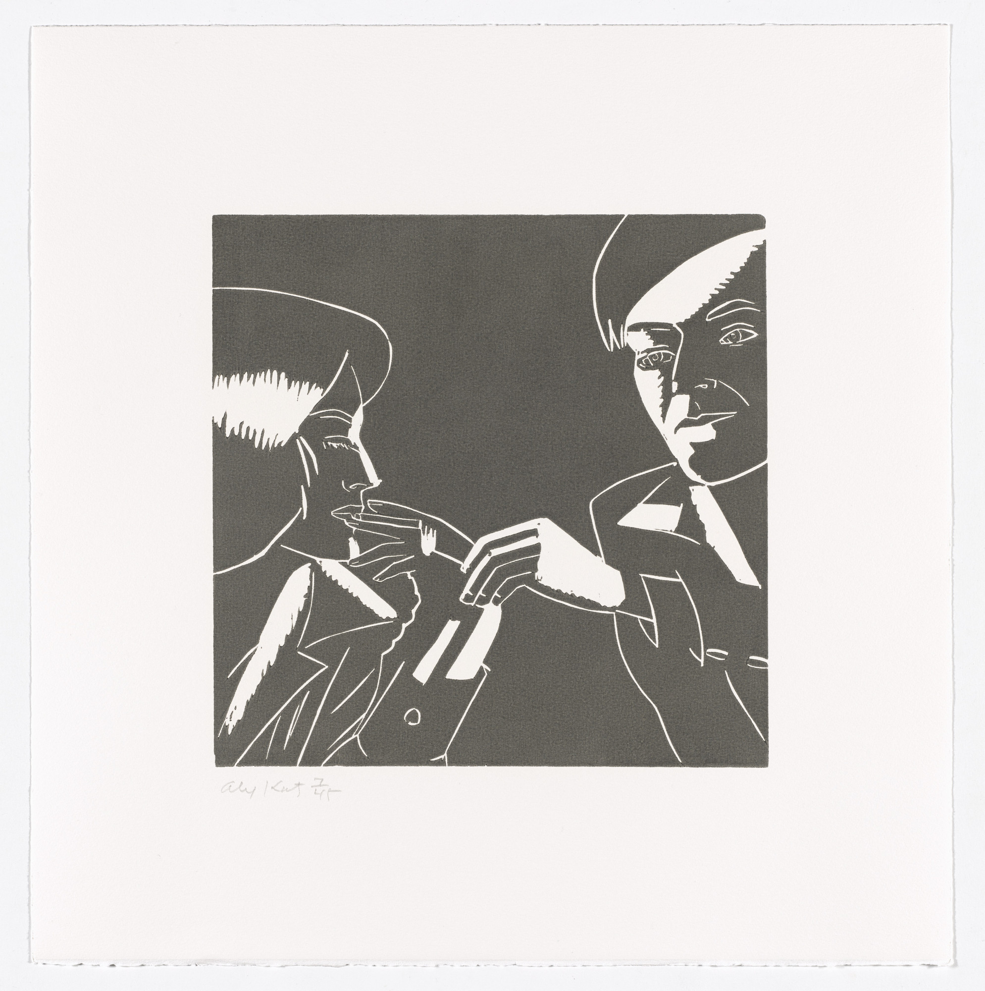 Alex Katz. Carter & Phyllis from A Tremor in the Morning