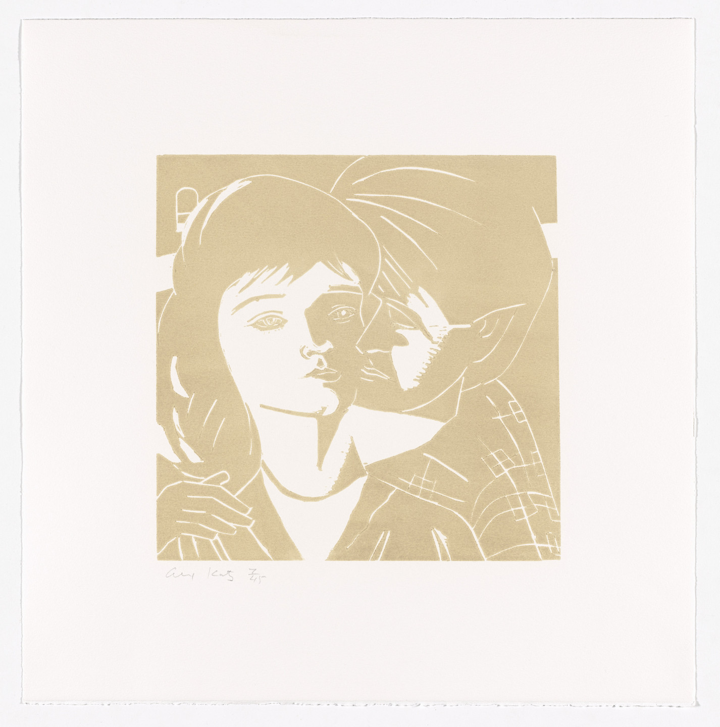 Alex Katz. Eric &amp; Anni from A Tremor in the Morning. 1986