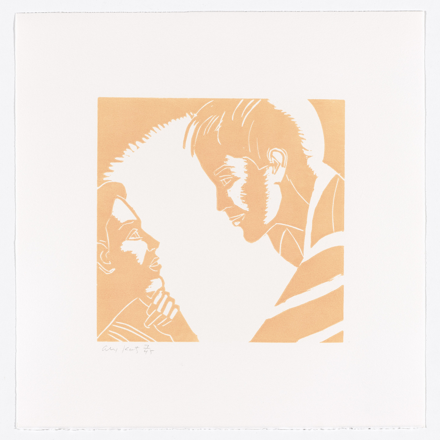 Alex Katz. Jennifer &amp; Eric from A Temor in the Morning. 1986
