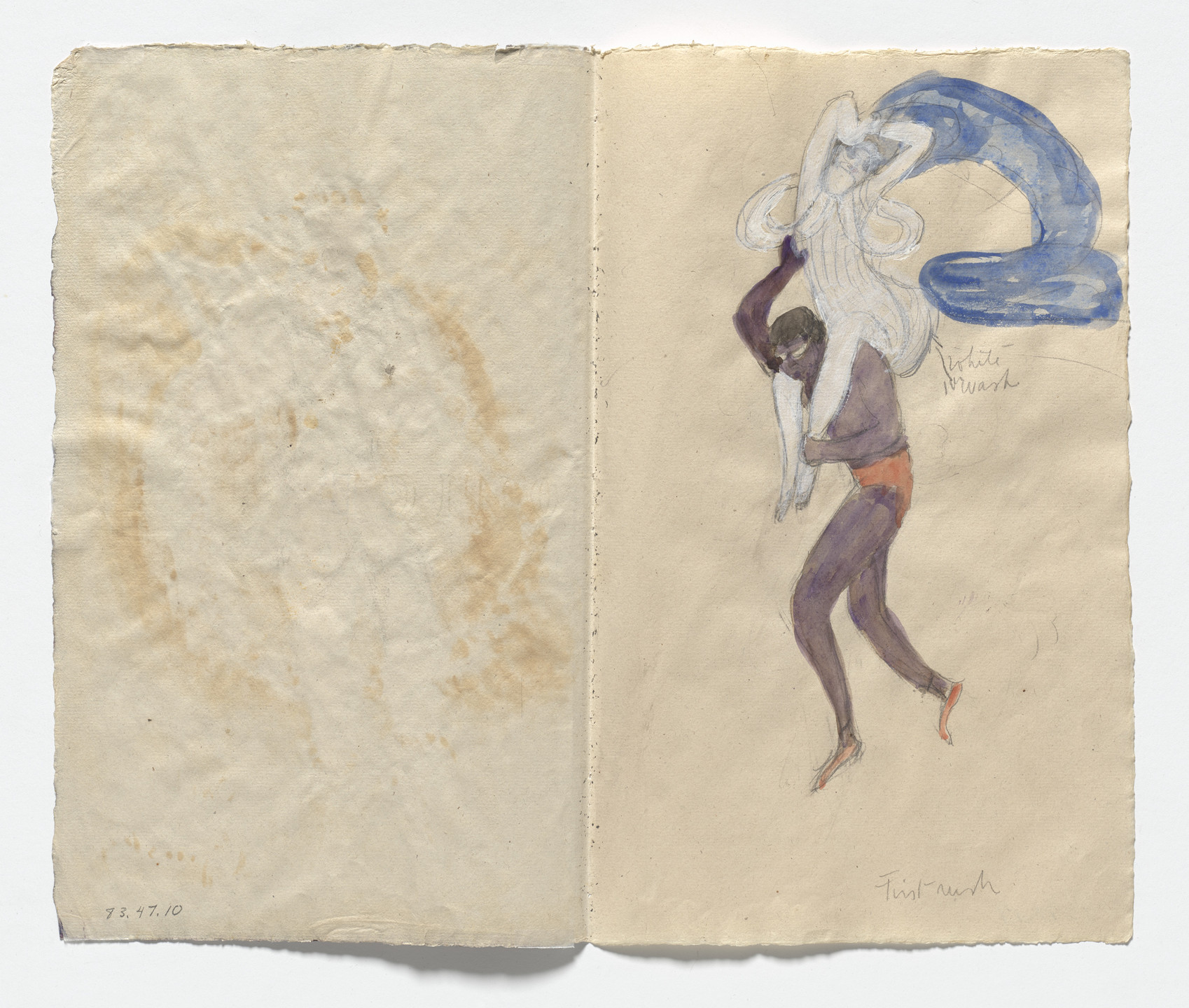 Florine Stettheimer. Costume design (First Rush) for artist&#39;s ballet Orphée of the Quat-z-arts. c. 1912