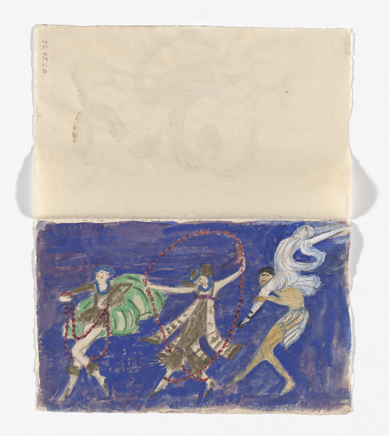 Florine Stettheimer. Costume design (Orpheus and Georgette) for artist&#39;s ballet Orphée of the Quat-z-arts. c. 1912