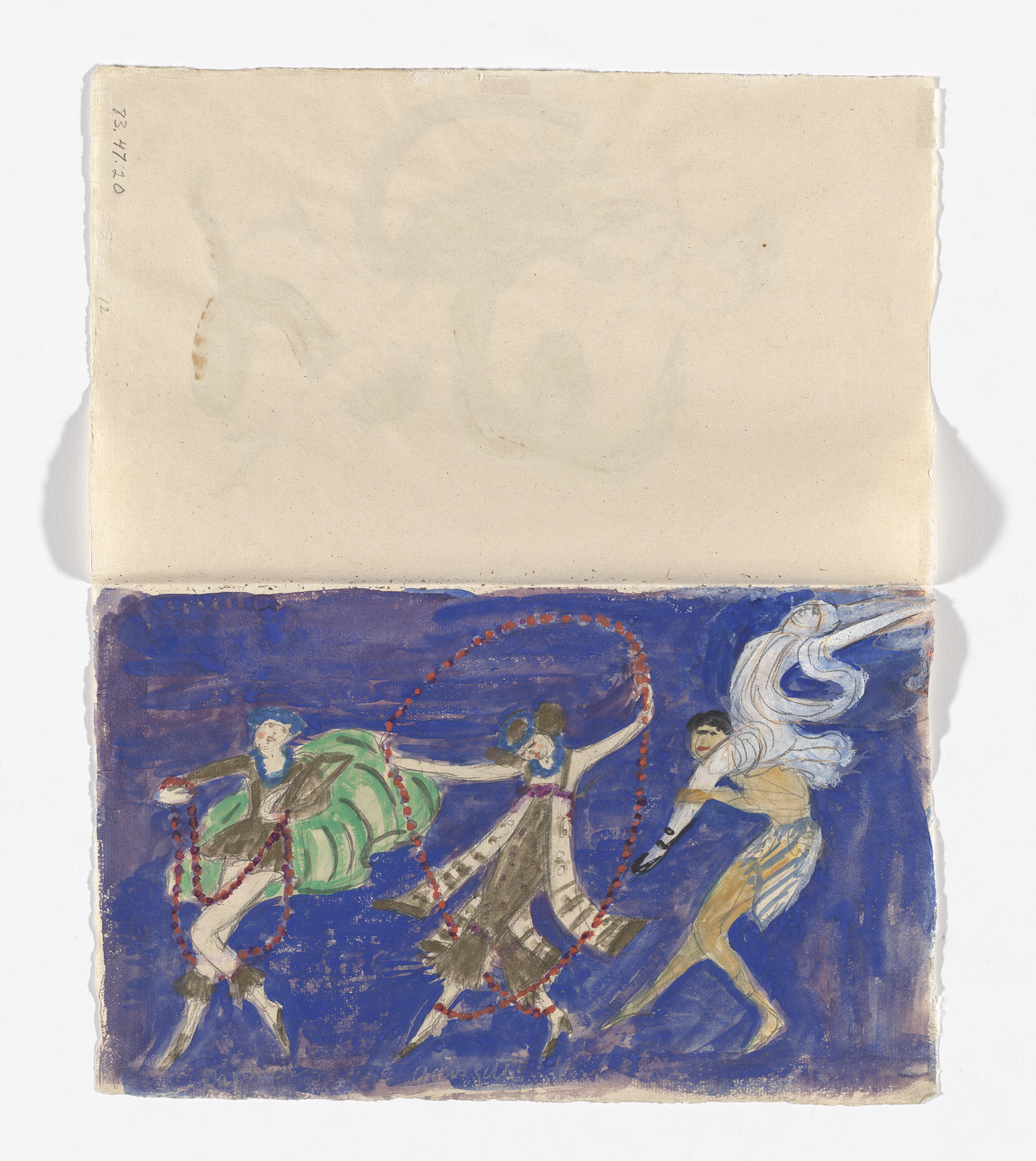Florine Stettheimer. Costume design (Orpheus and Georgette) for artist's ballet Orphée of the Quat-z-arts