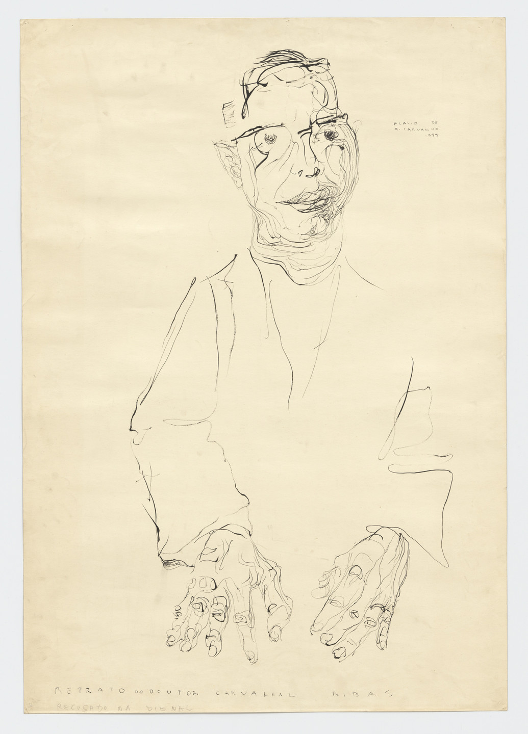 Flávio de R. Carvalho. Dr. Carvalhal Ribas. 1955