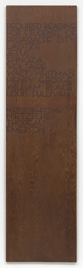 Text panel for Broadacre City Project