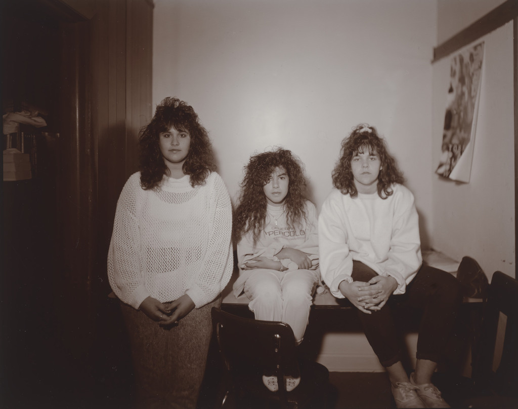 Three Girls in Principal's Office, Hazleton High School, Hazleton, Pennsylvania