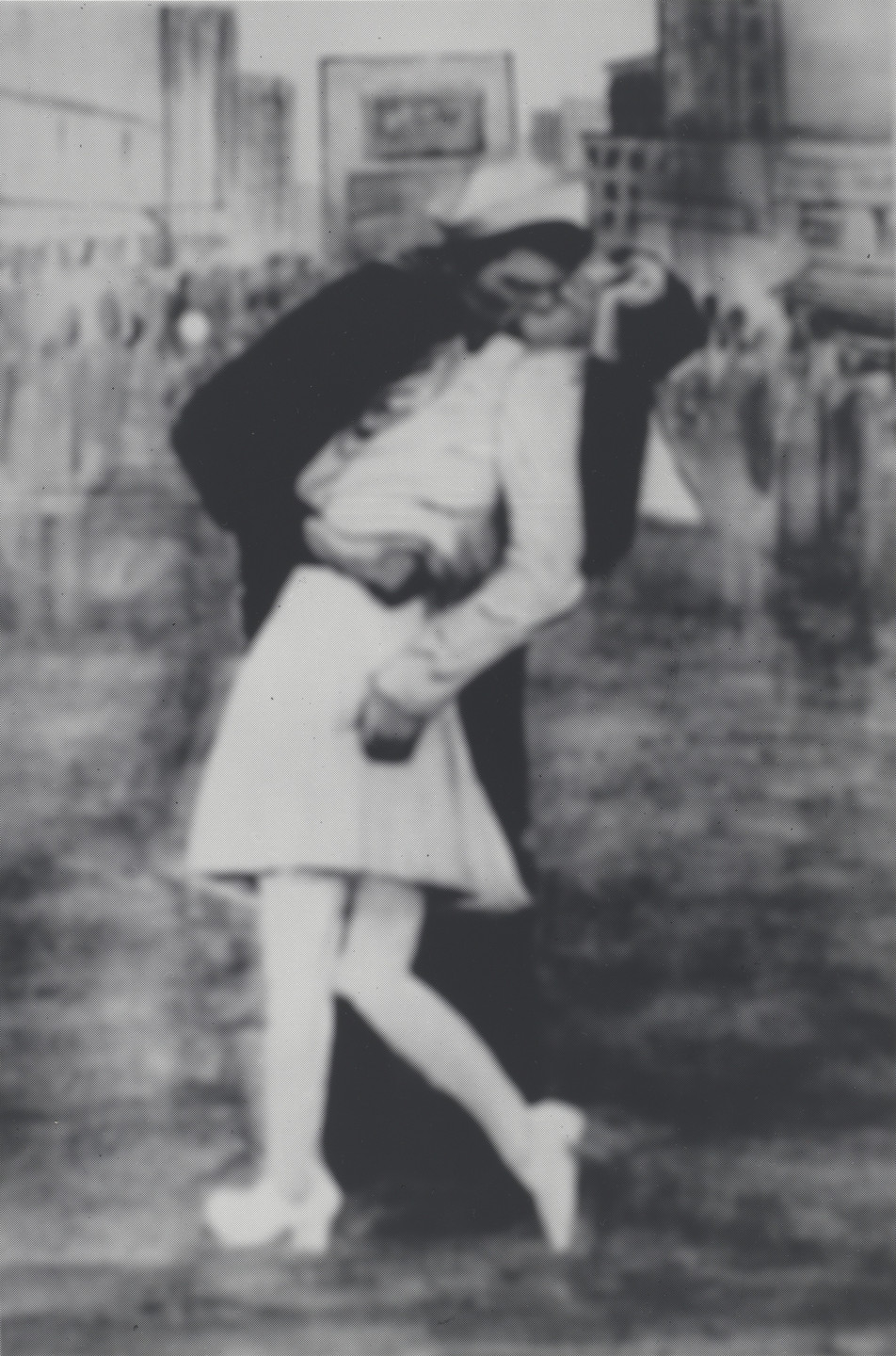 Vik Muniz. Memory Rendering of Kiss at Times Square. 1985-90
