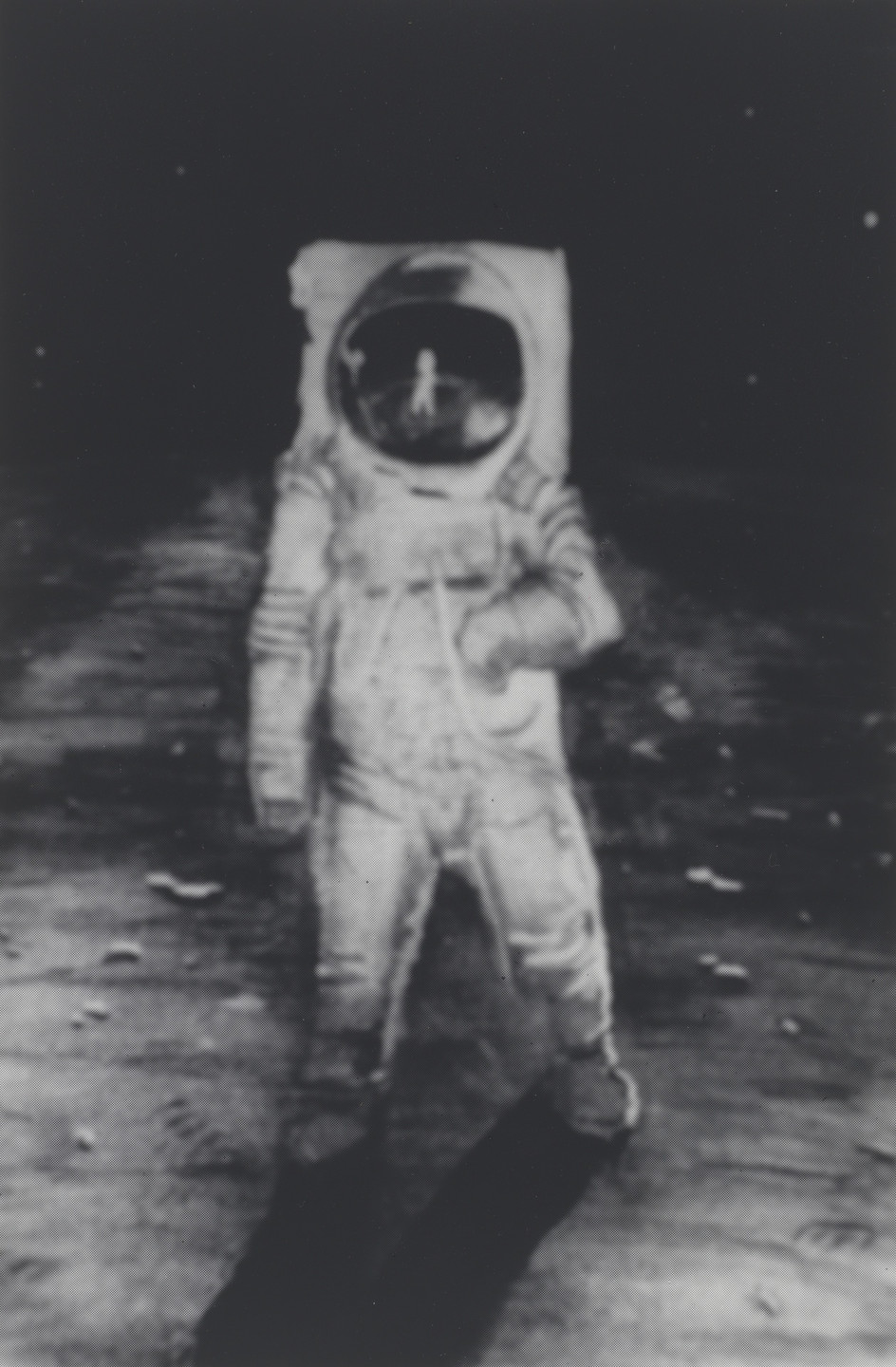 Vik Muniz. Memory Rendering of Man on the Moon. 1985-90