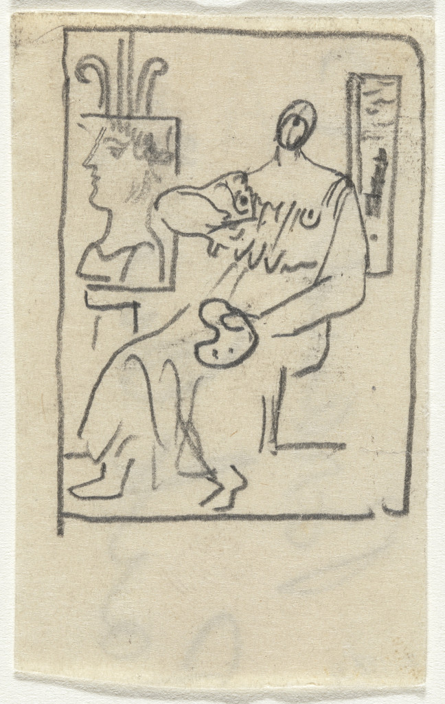 Untitled (Seated Woman with Palette)