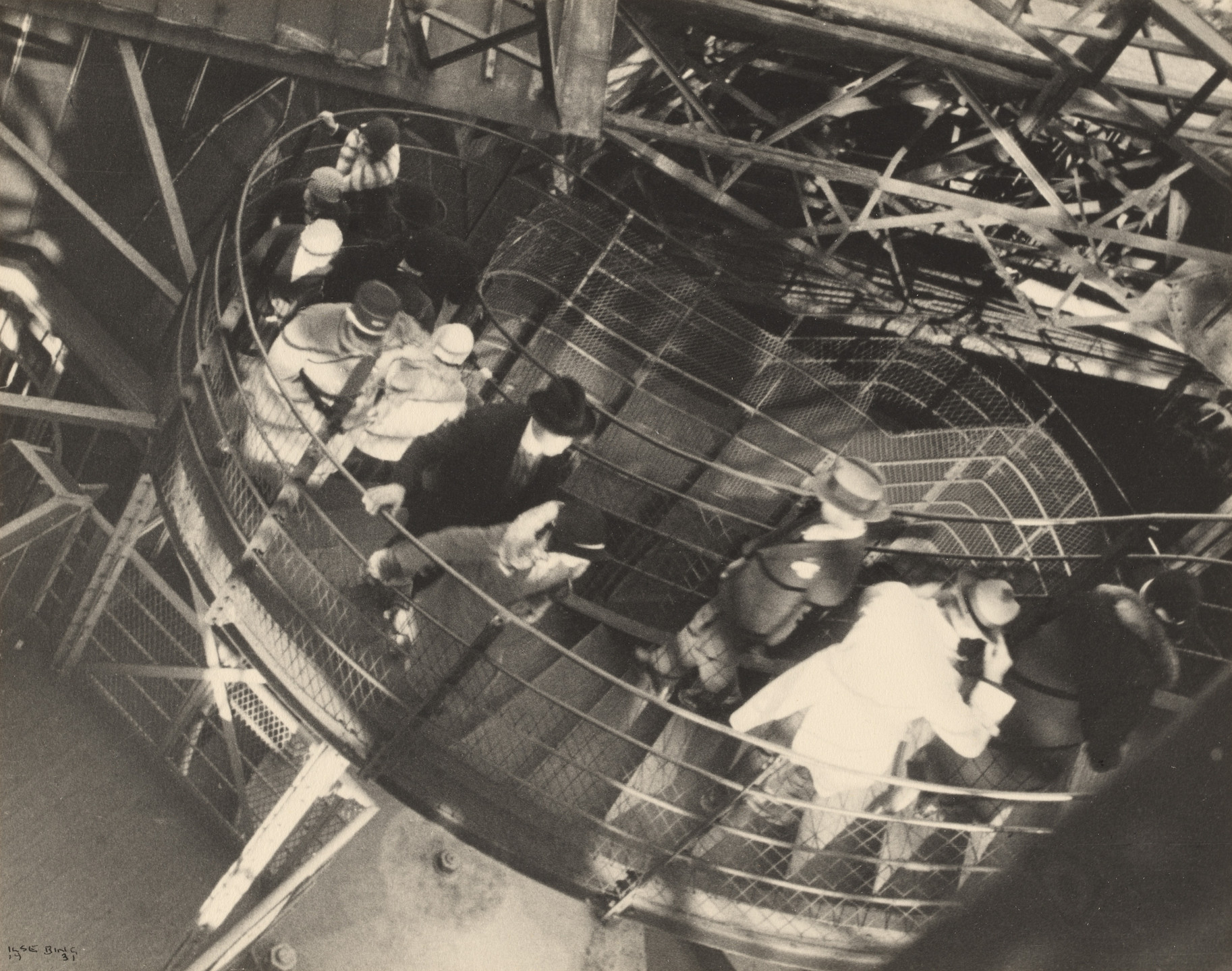 Ilse Bing. &#34;It Was So Windy in the Eiffel Tower&#34;. 1931