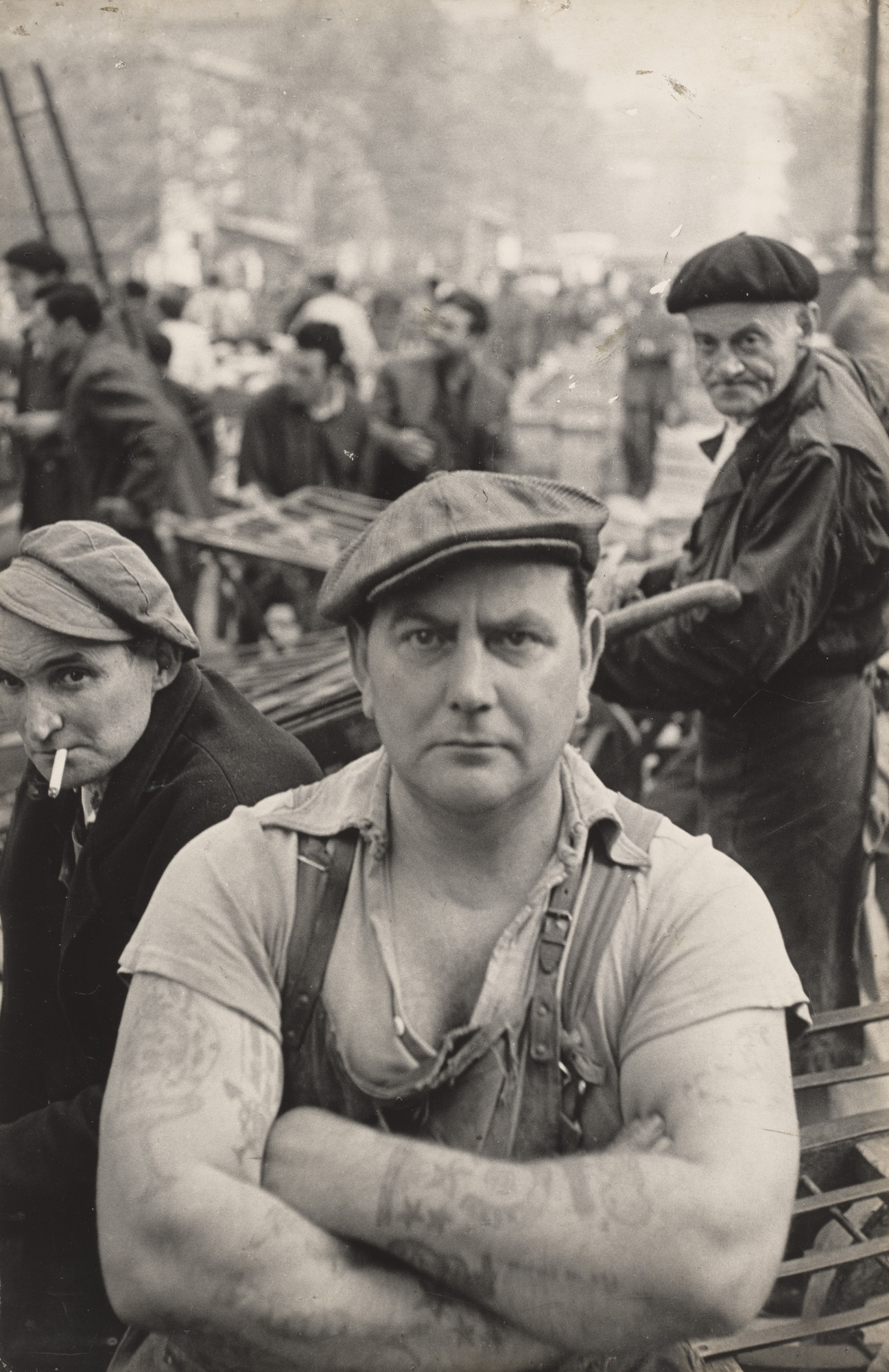 Henri Cartier-Bresson. Boucher, Les Halles de Paris