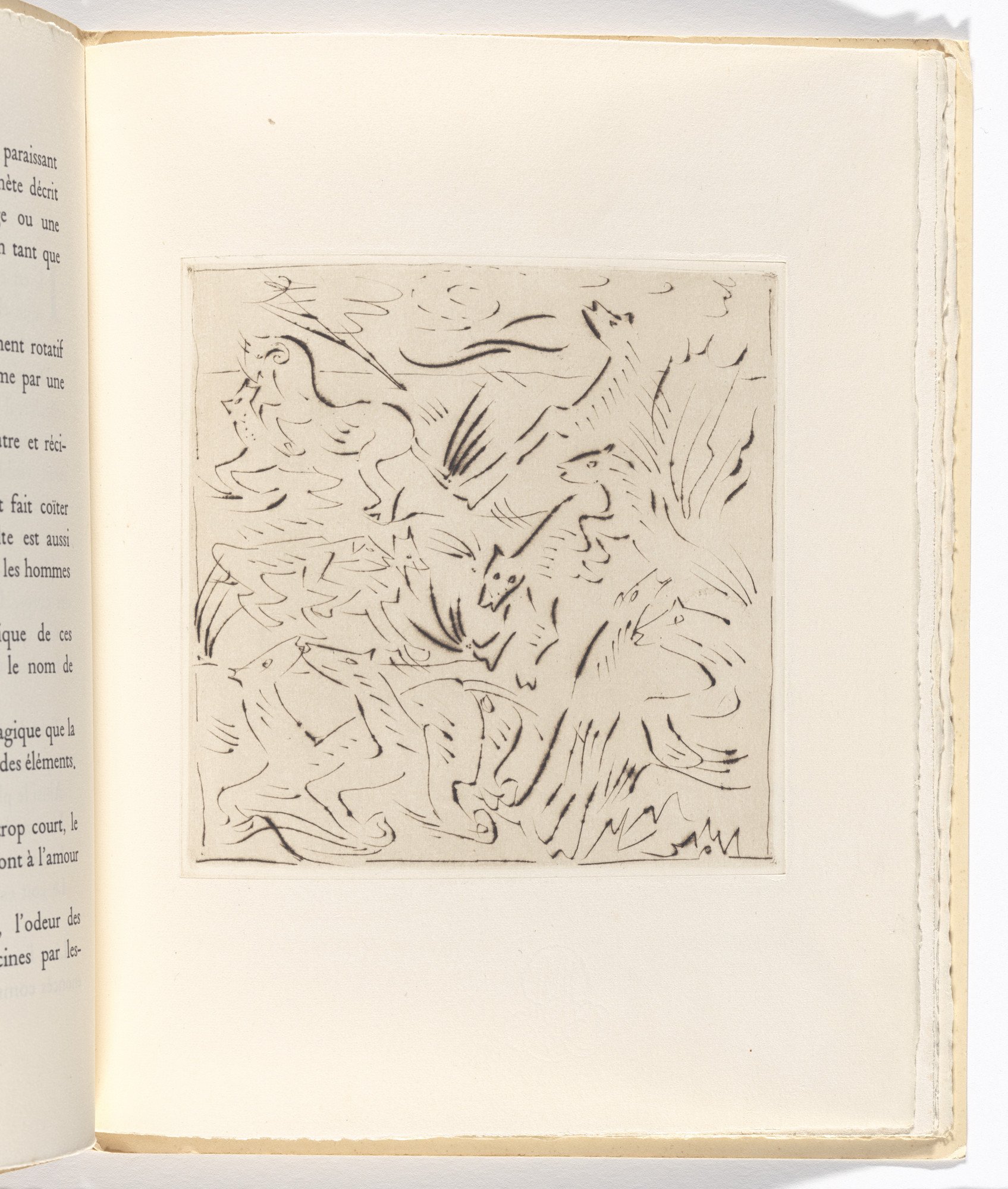 André Masson. Plate (folio 5) from L'Anus solaire
