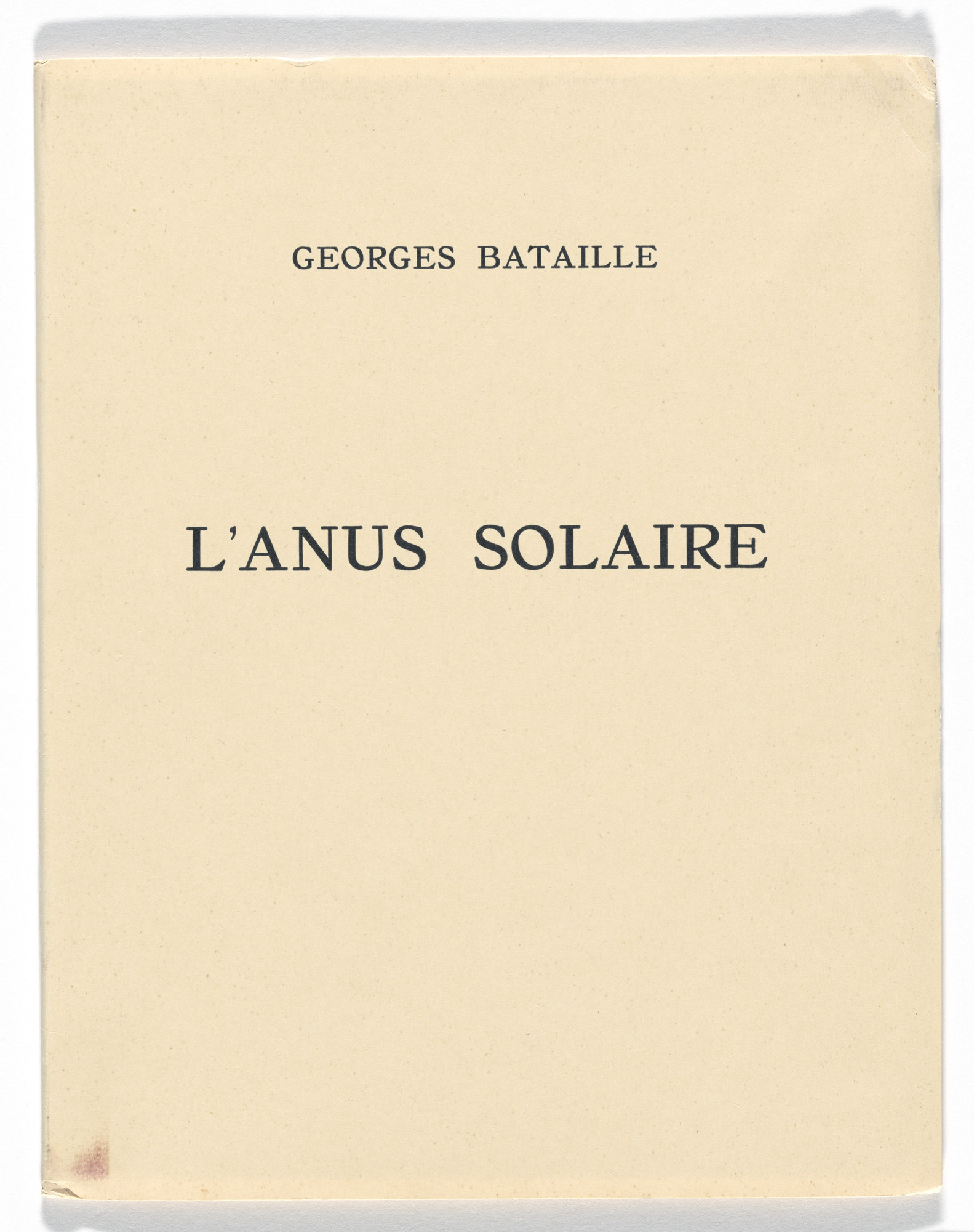 André Masson. L'Anus solaire