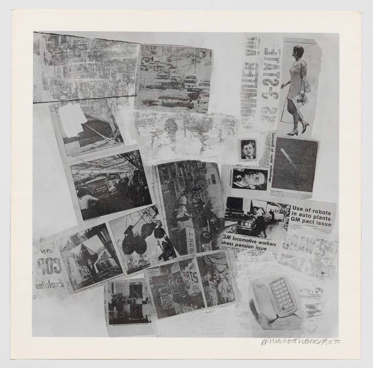 Robert Rauschenberg. Features from Currents. 1970