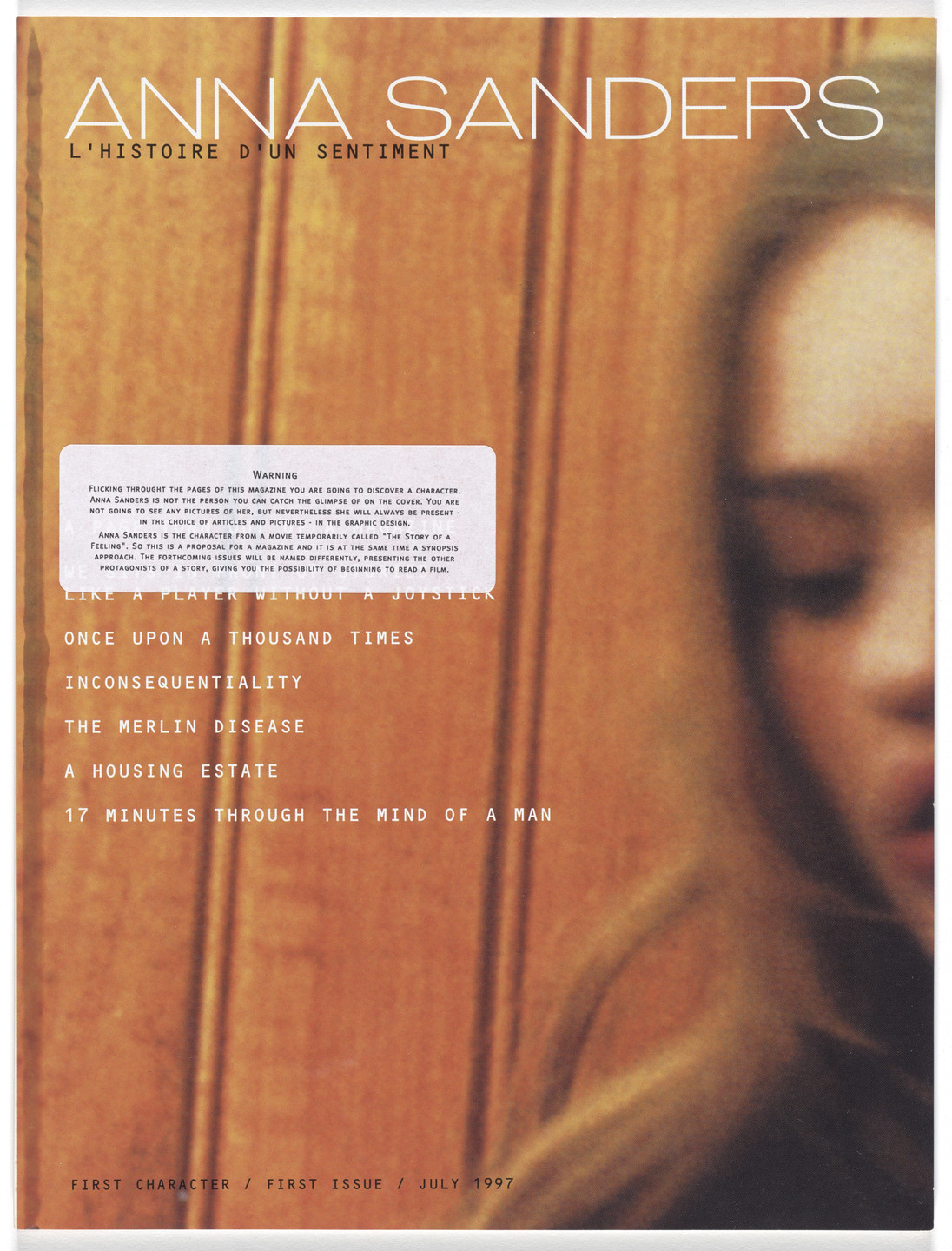 Pierre Huyghe, Philippe Parreno. Anna Sanders: L&#39;Histoire d&#39;un sentiment. 1997
