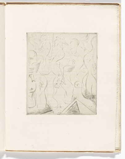 André Masson. Pursued Woman (Femme poursuivie). c. 1946, printed