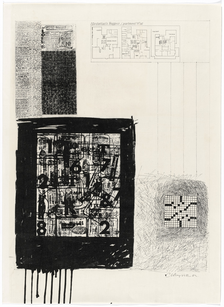 Blue Print from Newspaper Book
