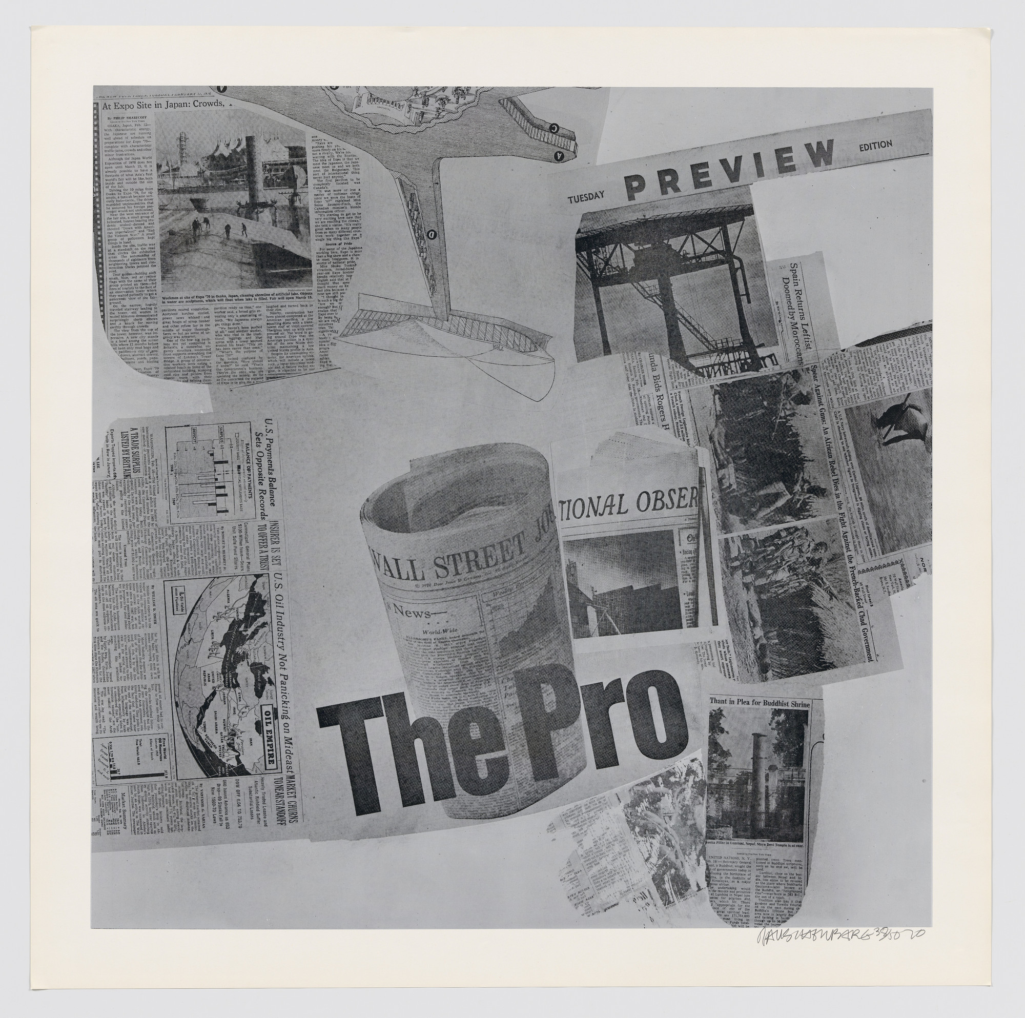 Robert Rauschenberg. Features from Currents