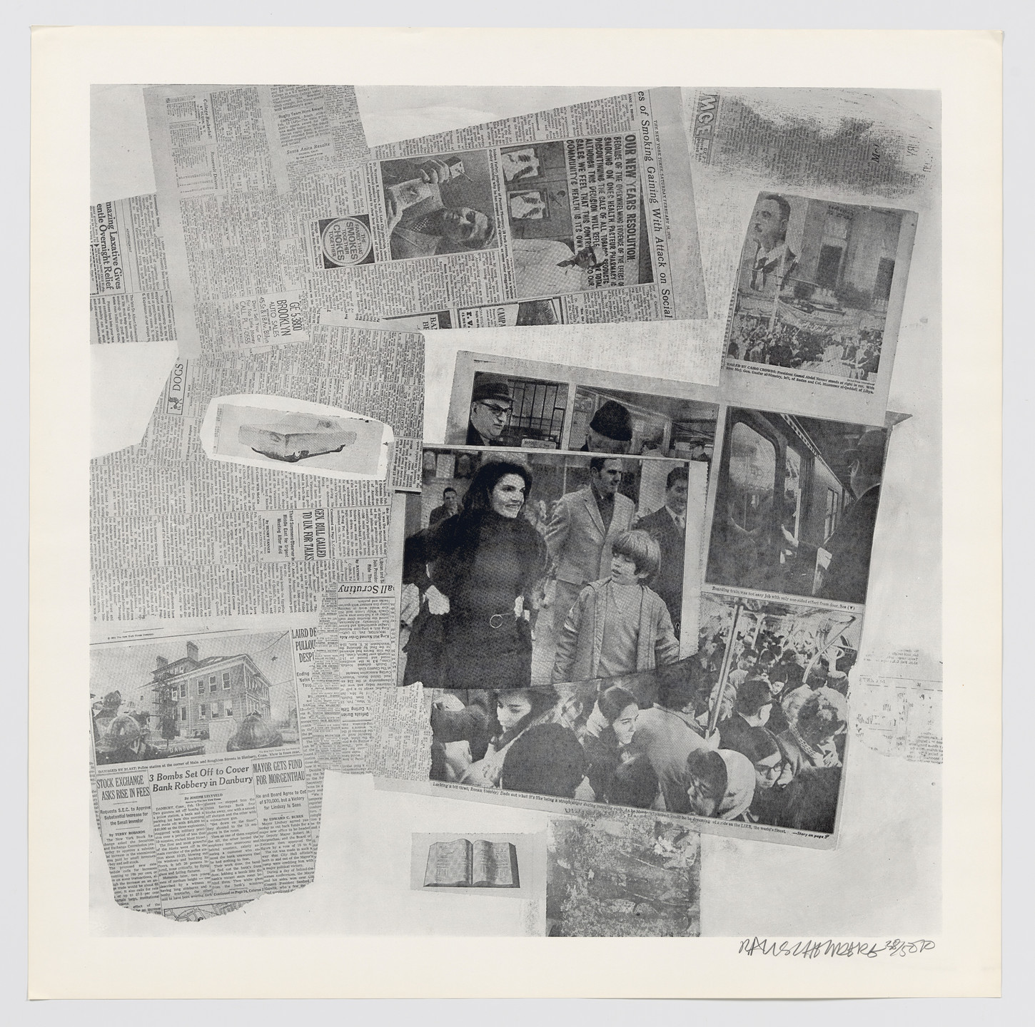 Robert Rauschenberg. Features from Currents. 1970