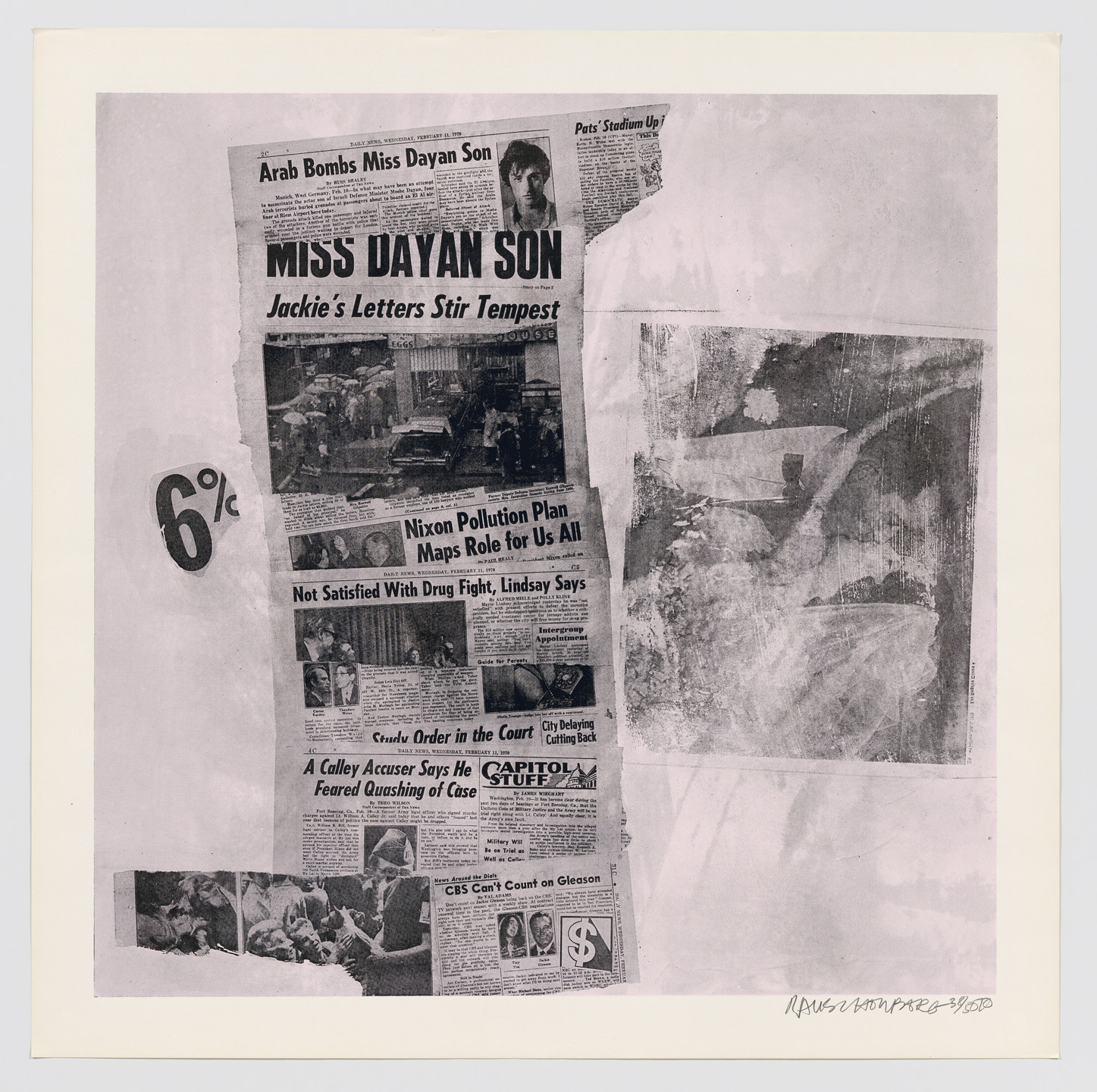 Robert Rauschenberg. Features from Currents. 1970