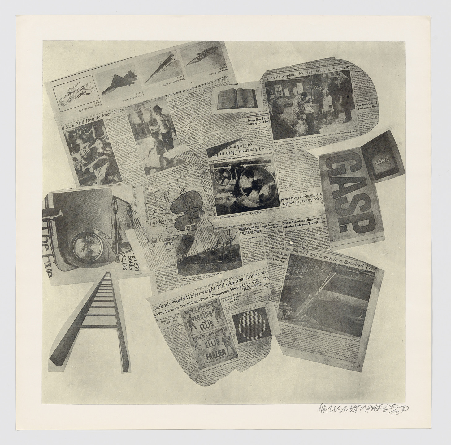 Robert Rauschenberg. Features from Currents. 1970