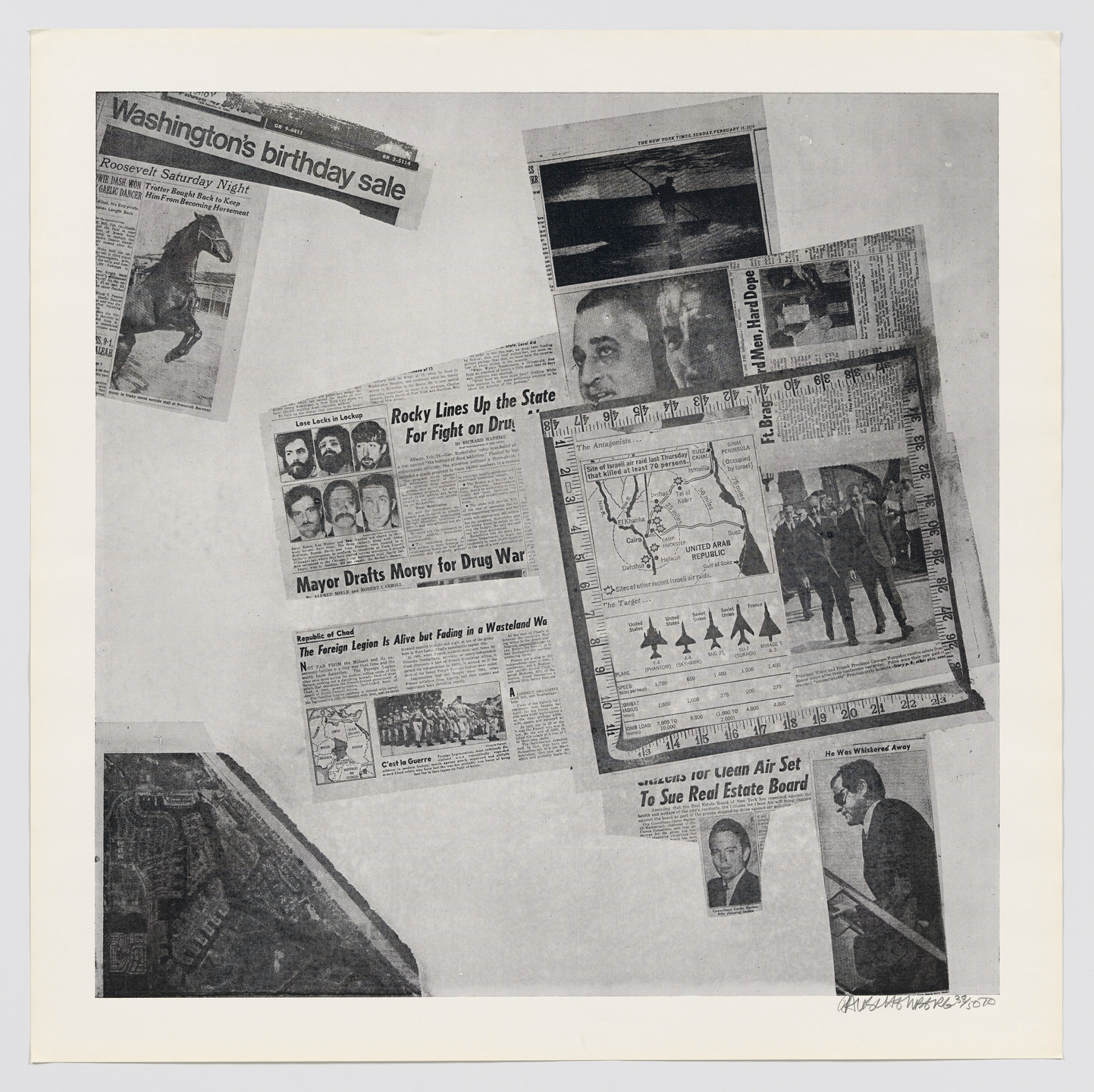 Robert Rauschenberg. Features from Currents. 1970