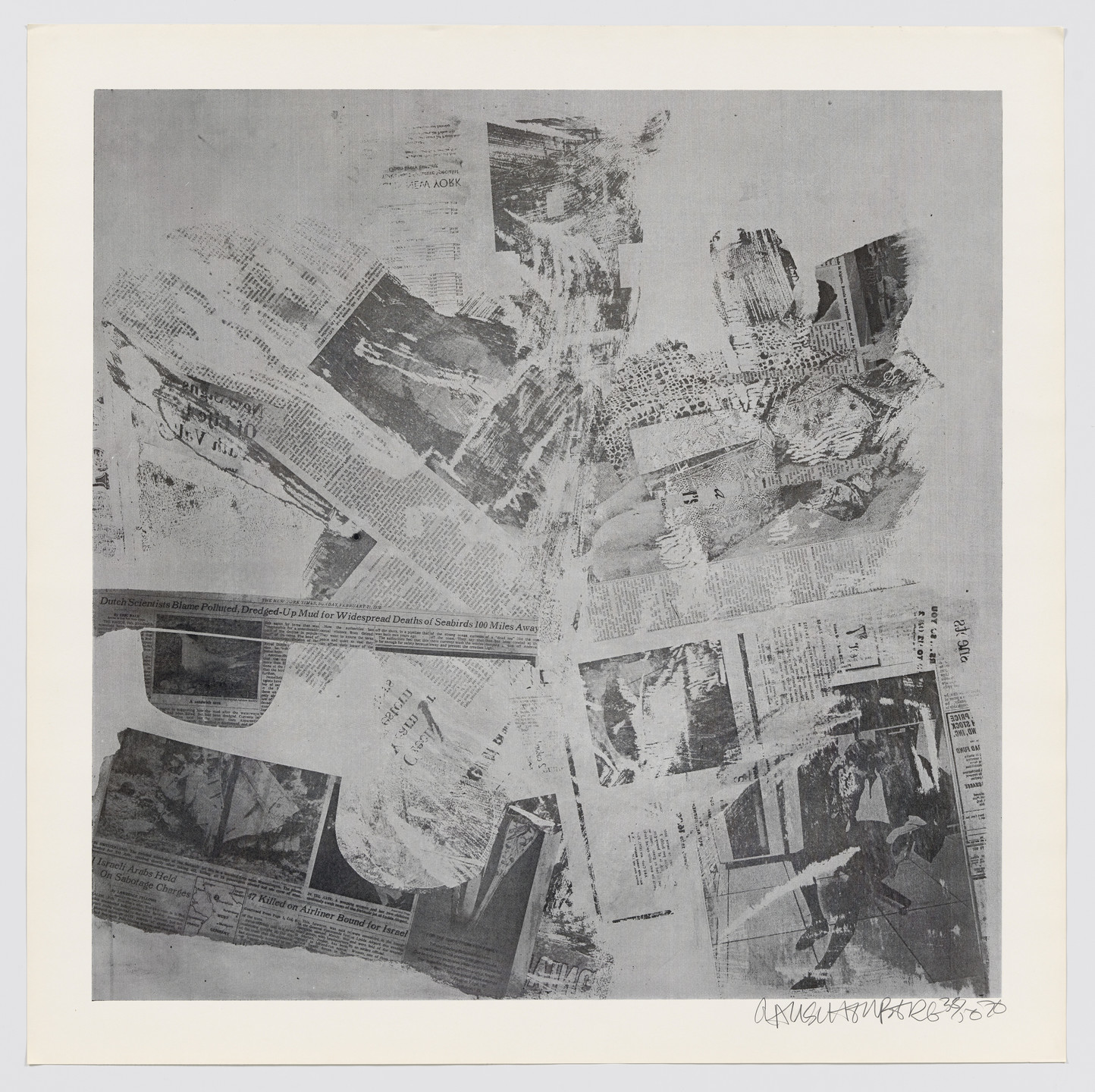 Robert Rauschenberg. Features from Currents. 1970