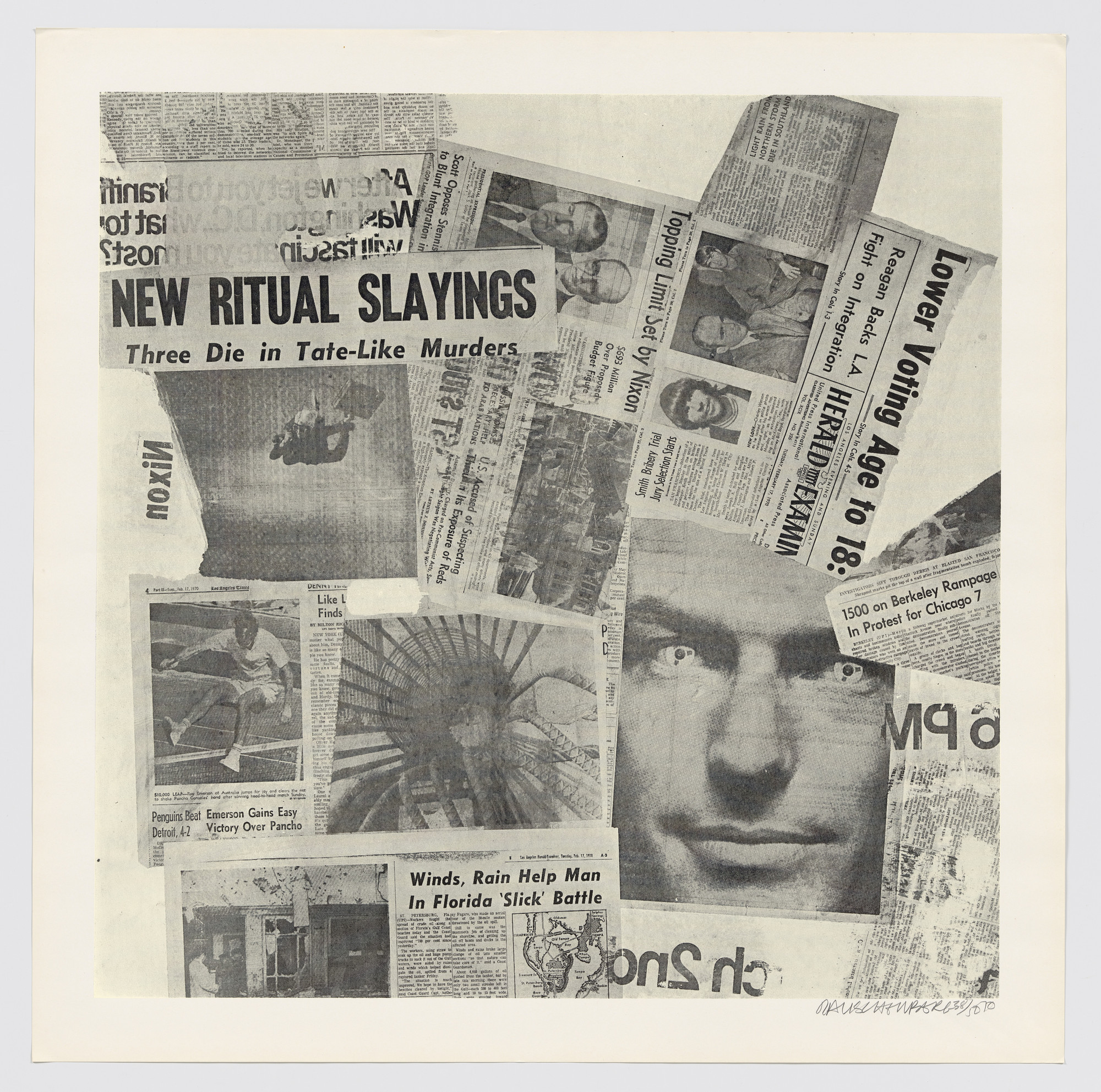 Robert Rauschenberg. Features from Currents