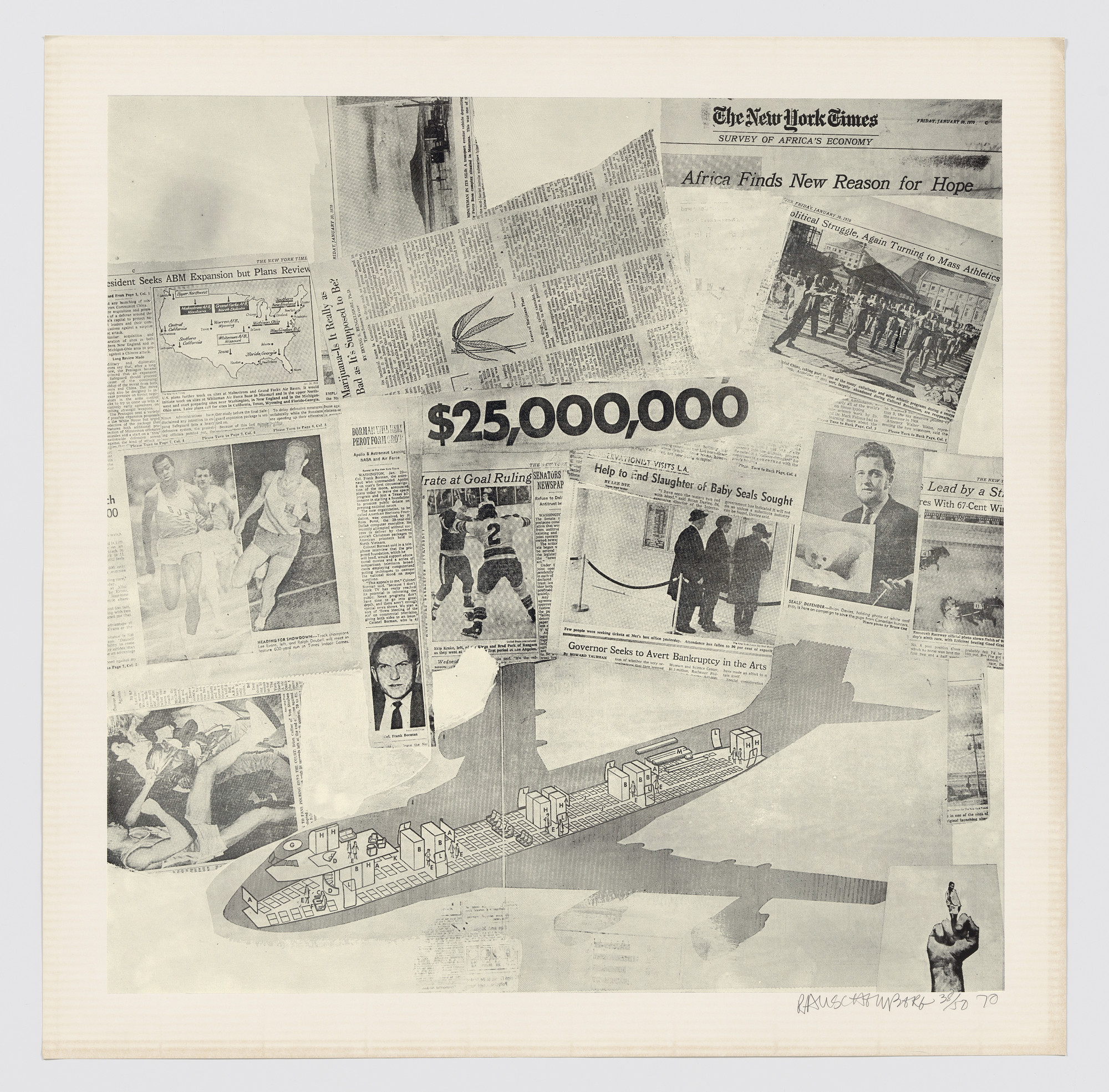 Robert Rauschenberg. Features from Currents