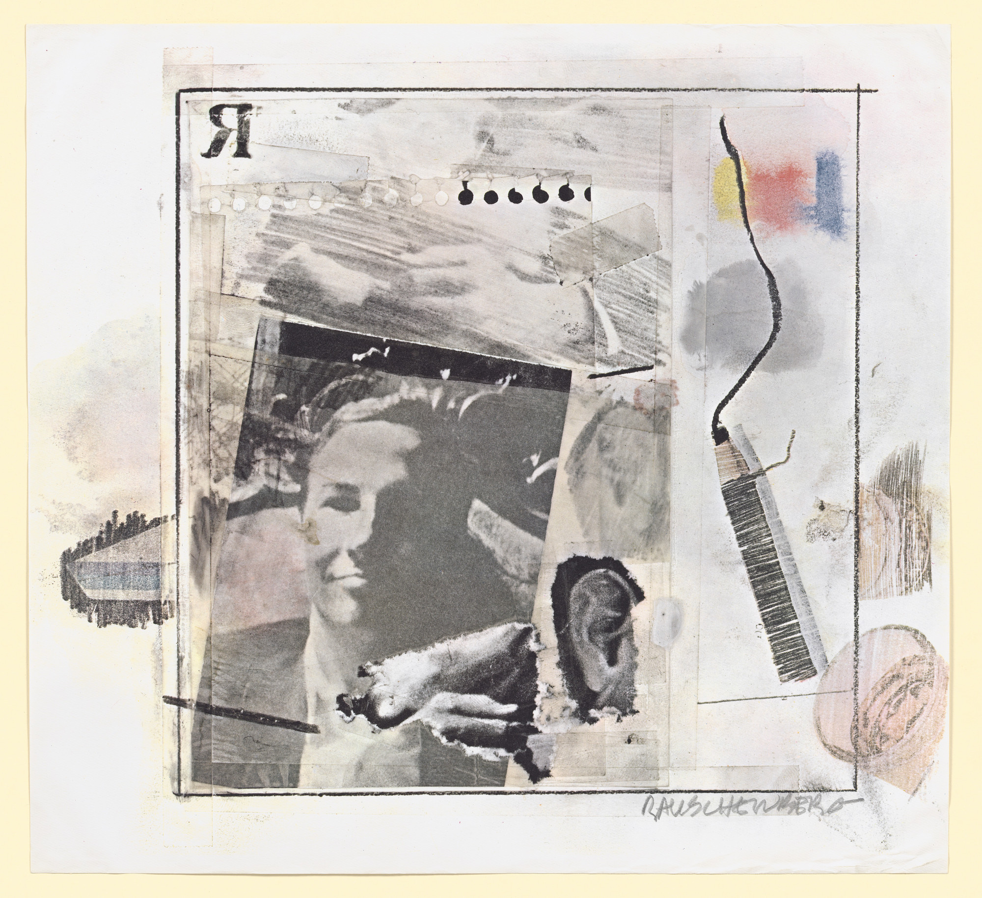 Robert Rauschenberg. Dwan Gallery poster