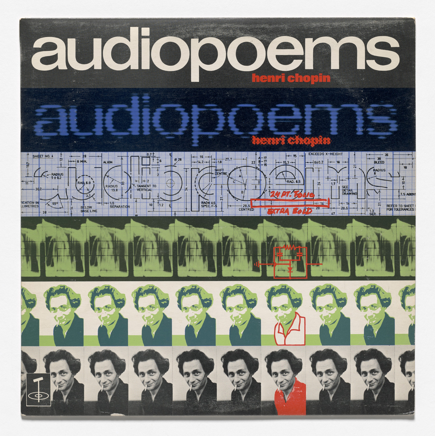 Henri Chopin. Audiopoems. 1969, published 1971