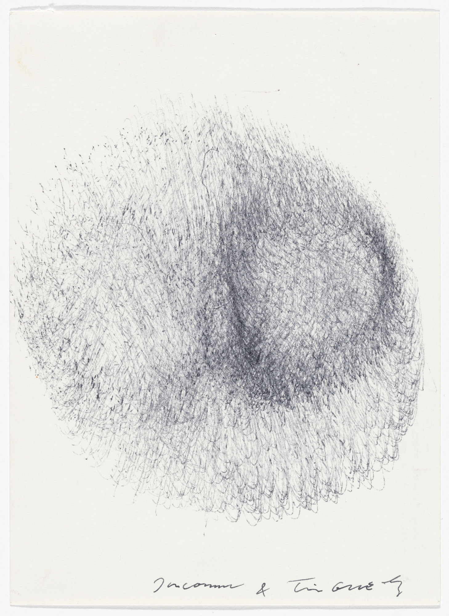 Jean Tinguely 〝mtic drawing〟額装用エフェメラ Jean Tinguely. Metamatic No. 8. (1960) | MoMA