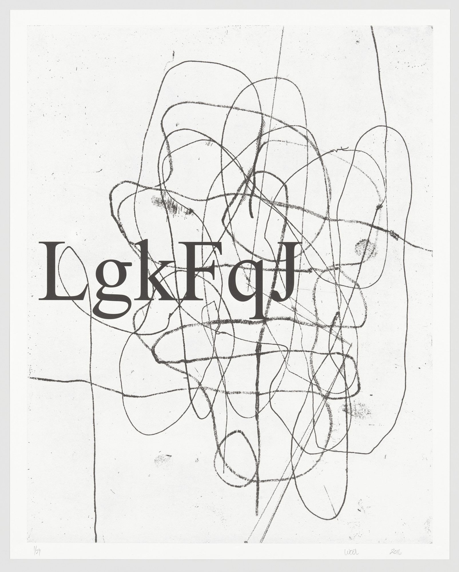 Christopher Wool. Untitled from a.k.a.