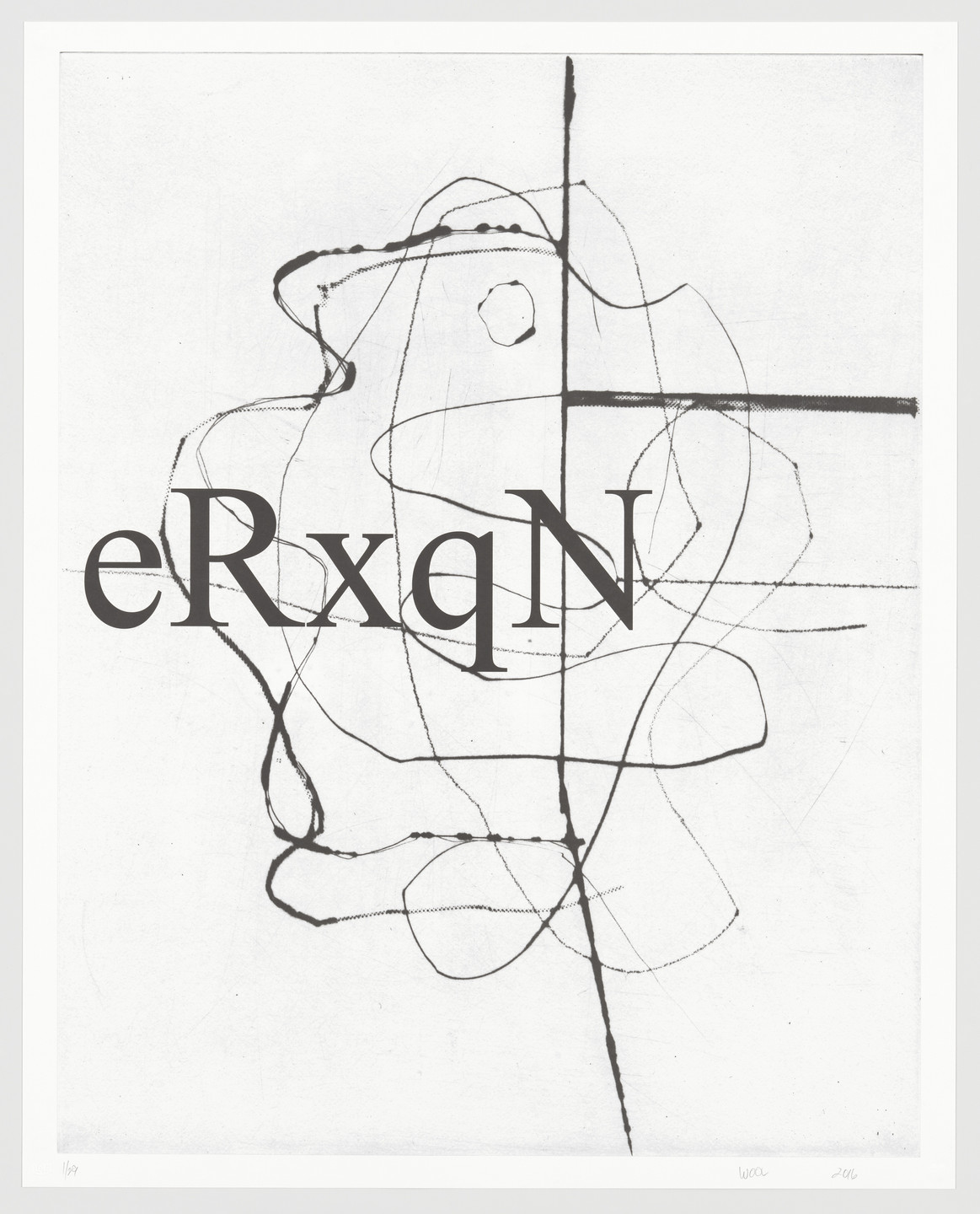 Christopher Wool. Untitled from a.k.a.. 2016