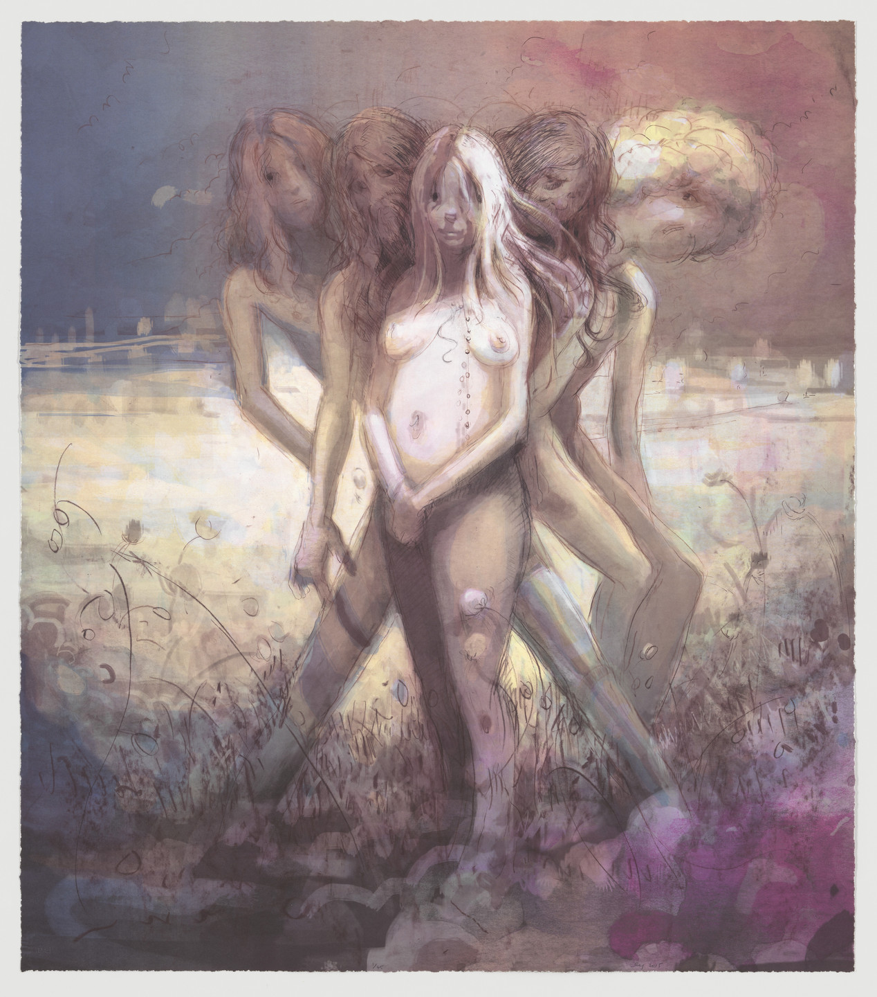 Lisa Yuskavage. Hippies in Tit Heaven. 2015