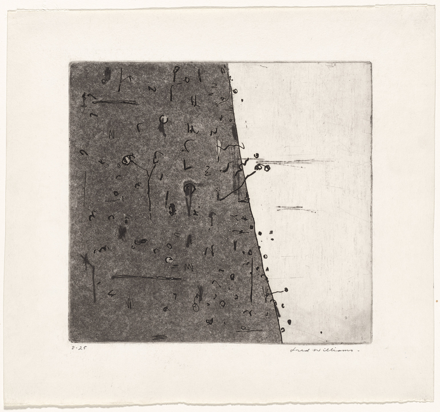 Fred Williams. Hillside No. 1, State II/III. 1965–66
