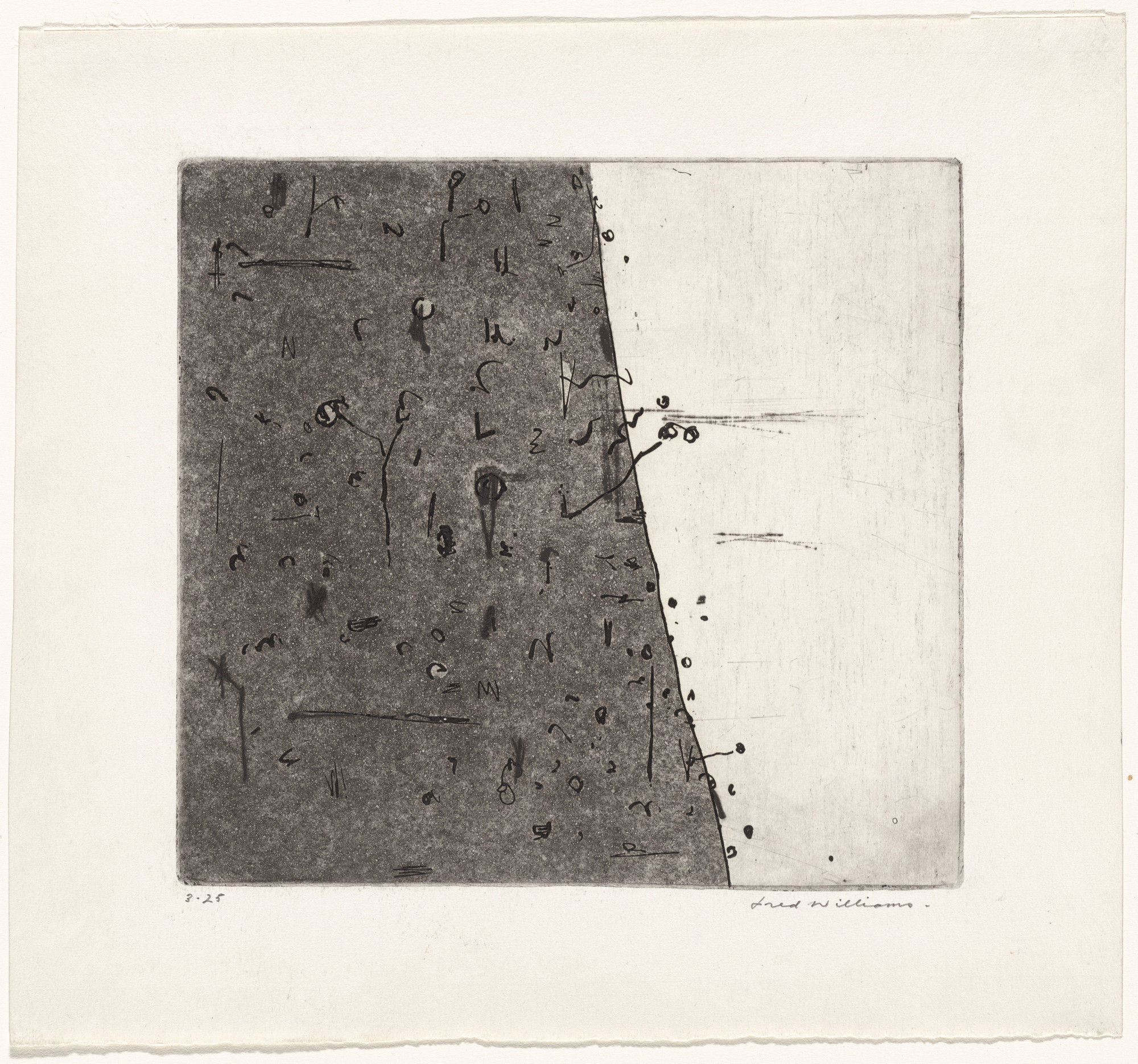 Fred Williams. Hillside No. 1, State II/III