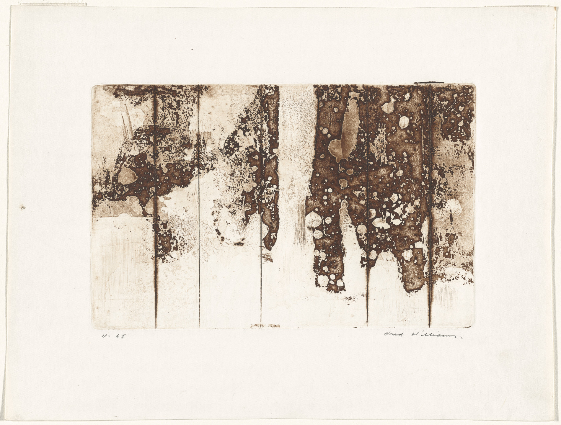 Fred Williams. Landscape Diptych No. 2, State VIII/IX. 1962