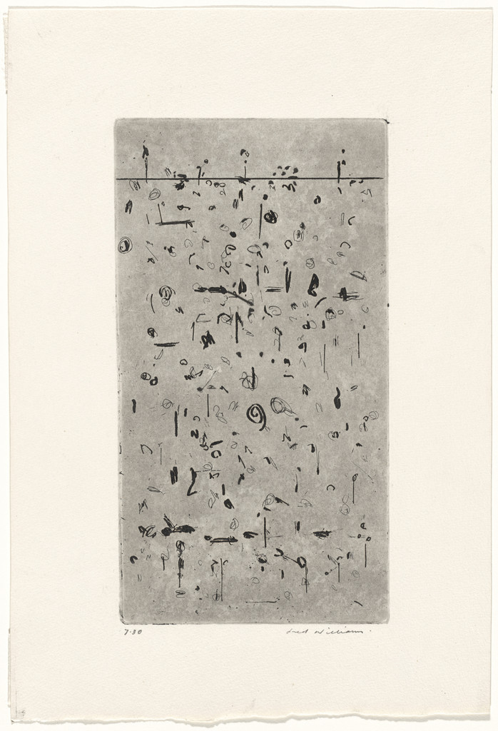 Upway Landscape No. 1, State II/III, Fred Williams, 1965–66