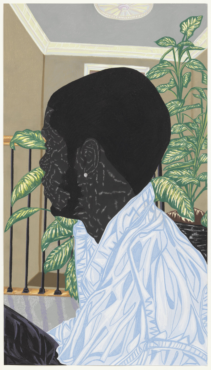 Toyin Ojih Odutola. The Raven. 2016