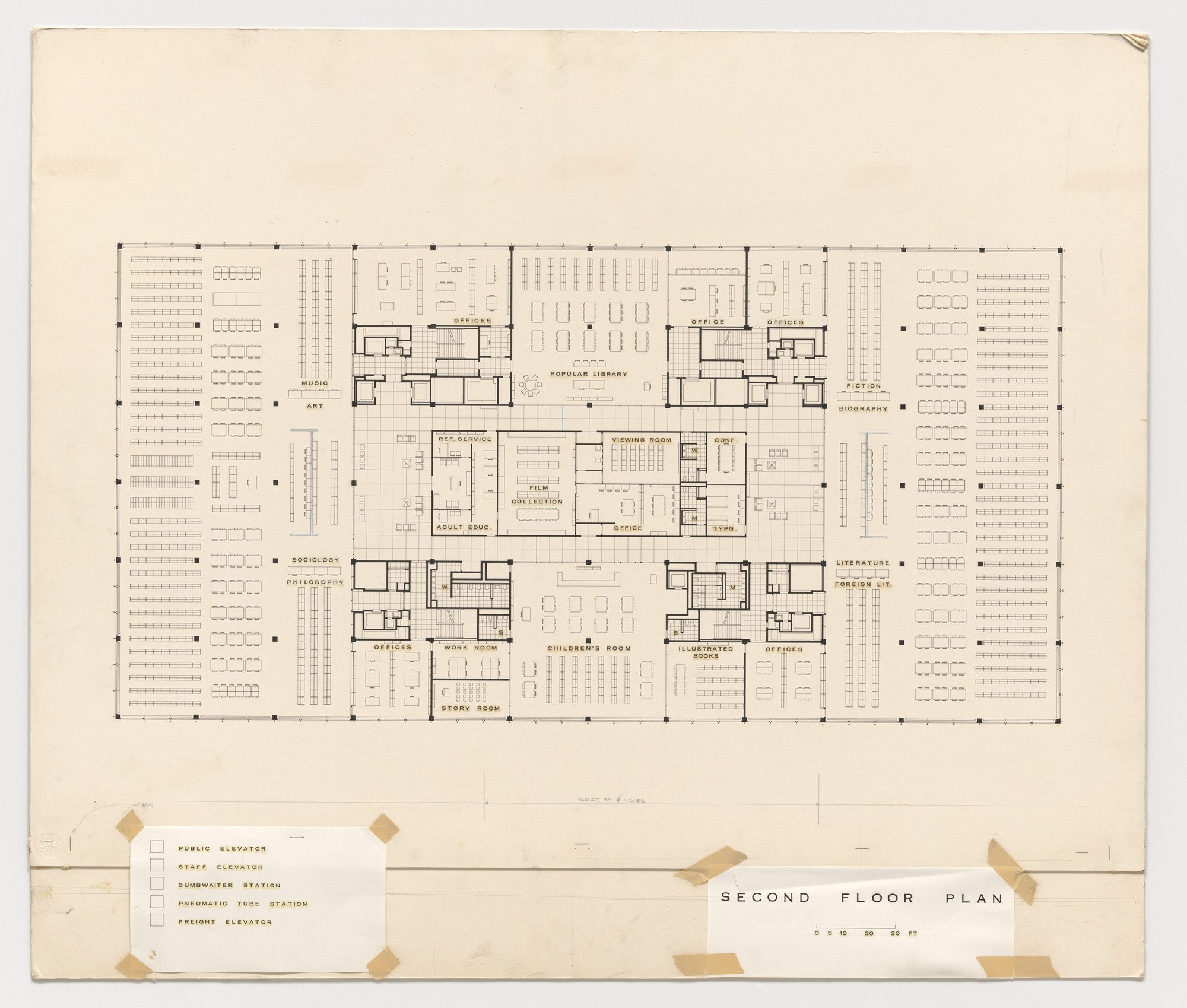 Ludwig Mies van der Rohe. Martin Luther King Jr. Memorial Library, Washington, D.C.