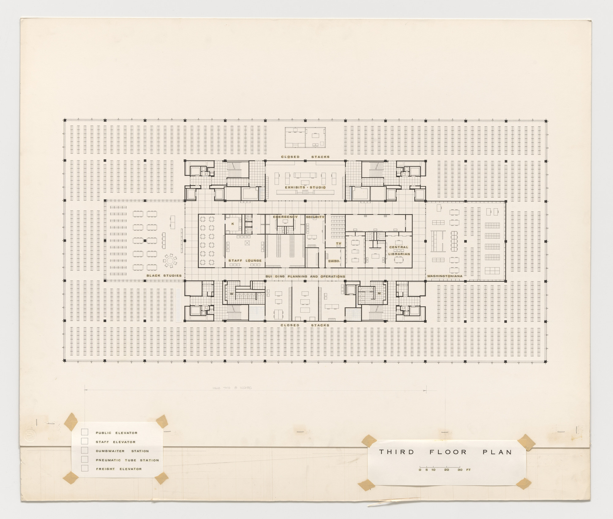 Ludwig Mies van der Rohe. Martin Luther King Jr. Memorial Library, Washington, D.C.