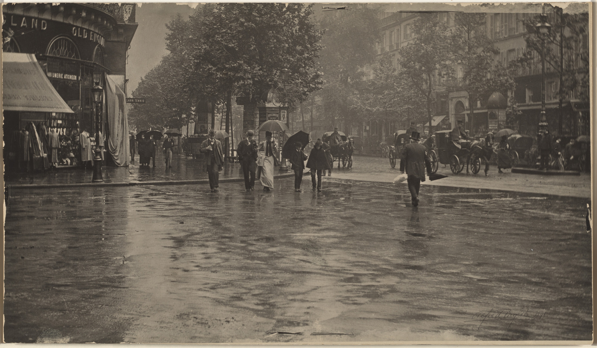 Alfred Stieglitz. A Wet Day on the Boulevard, Paris. 1894 | MoMA