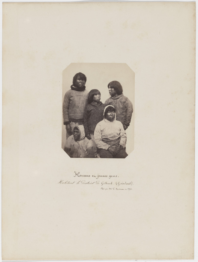 Man and Young Men from the Region of Godthaab (Greenland)