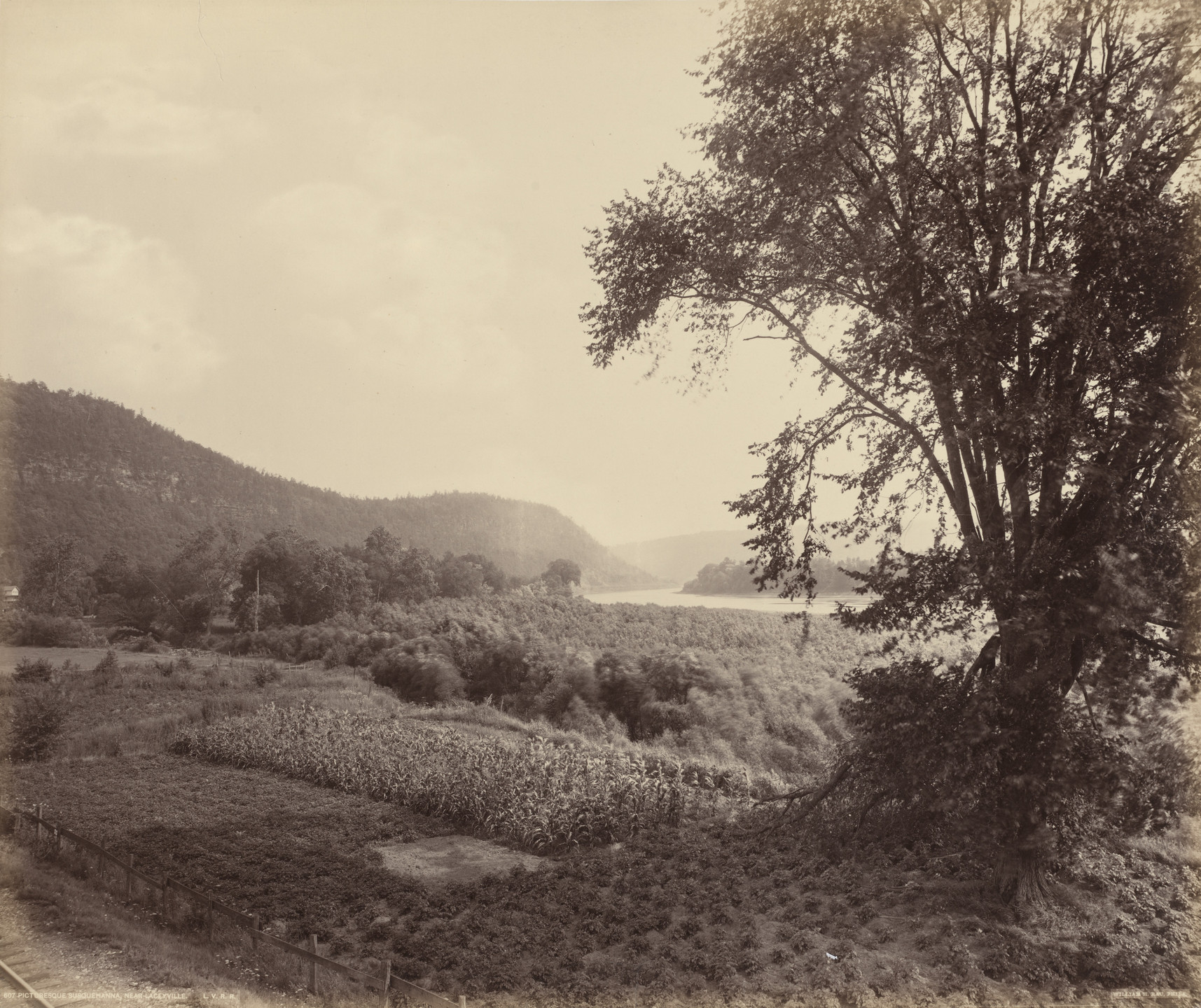 William H. Rau. Picturesque Susquehanna, near Laceyville, L.V.R.R.. c. 1898