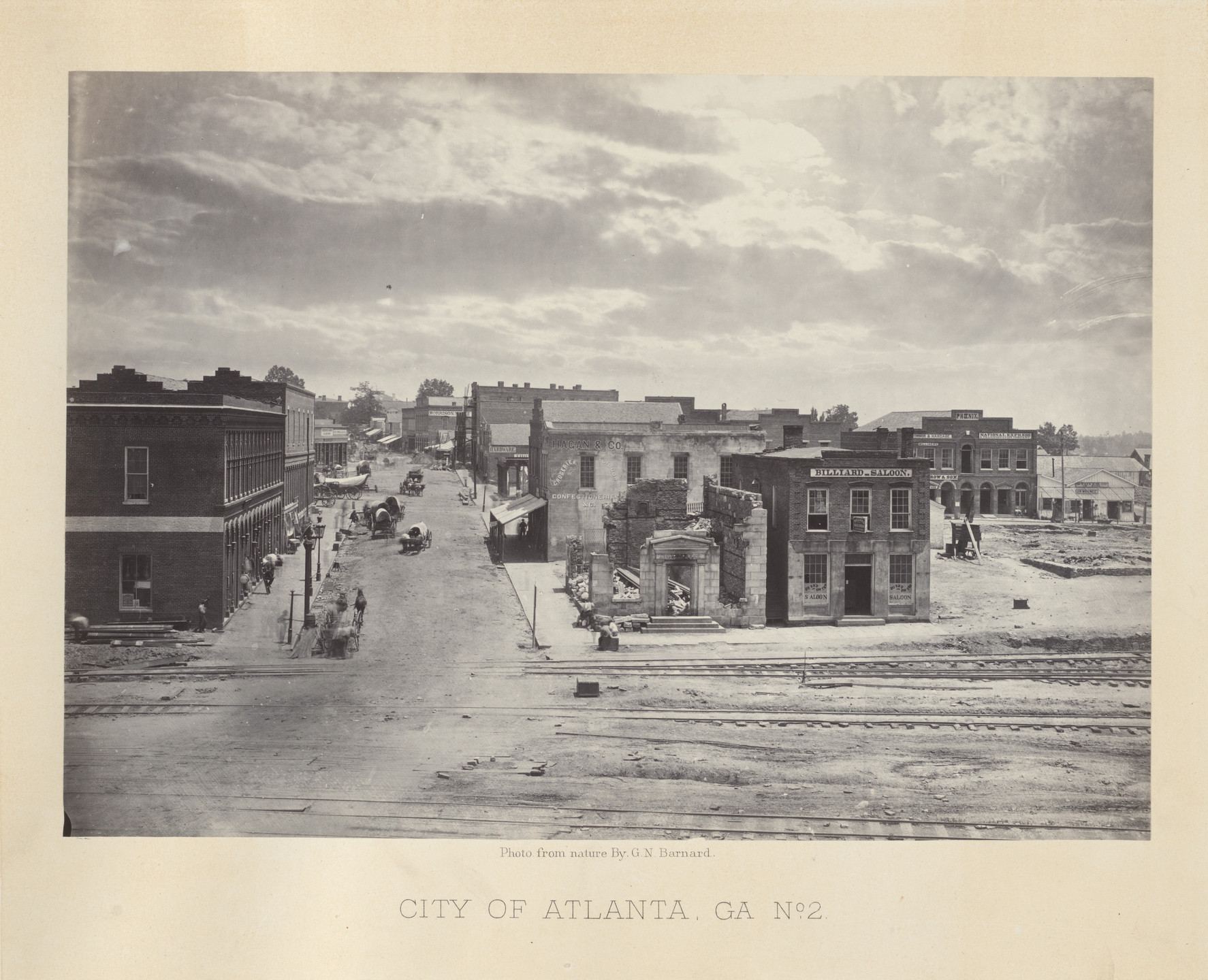 George N. Barnard. City of Atlanta, Georgia, No. 2 from the album Photographic Views of Sherman&#39;s Campaign. 1864-65