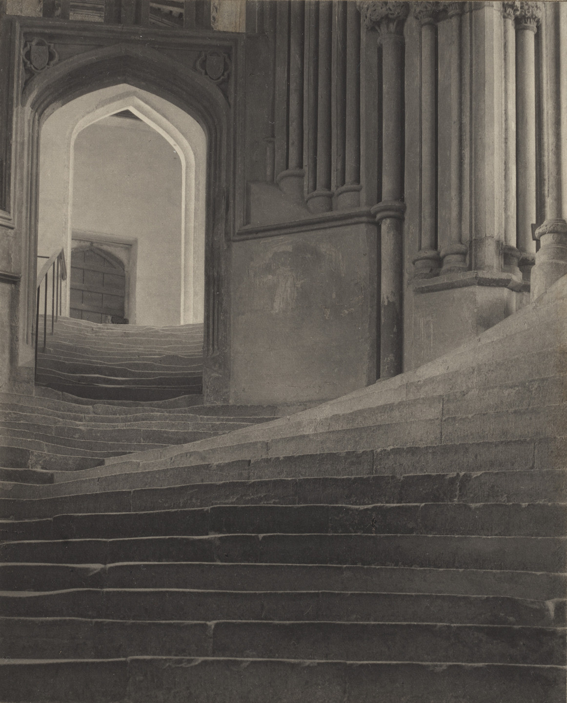 Frederick H. Evans. &#34;A Sea of Steps,&#34; Wells Cathedral. 1903