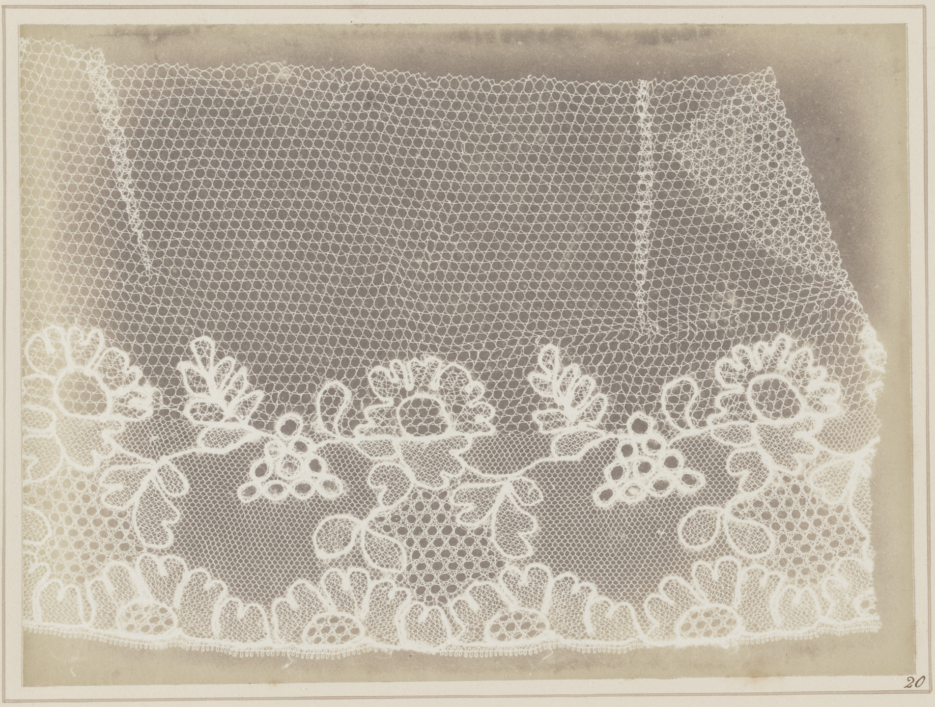William Henry Fox Talbot. Lace. 1845