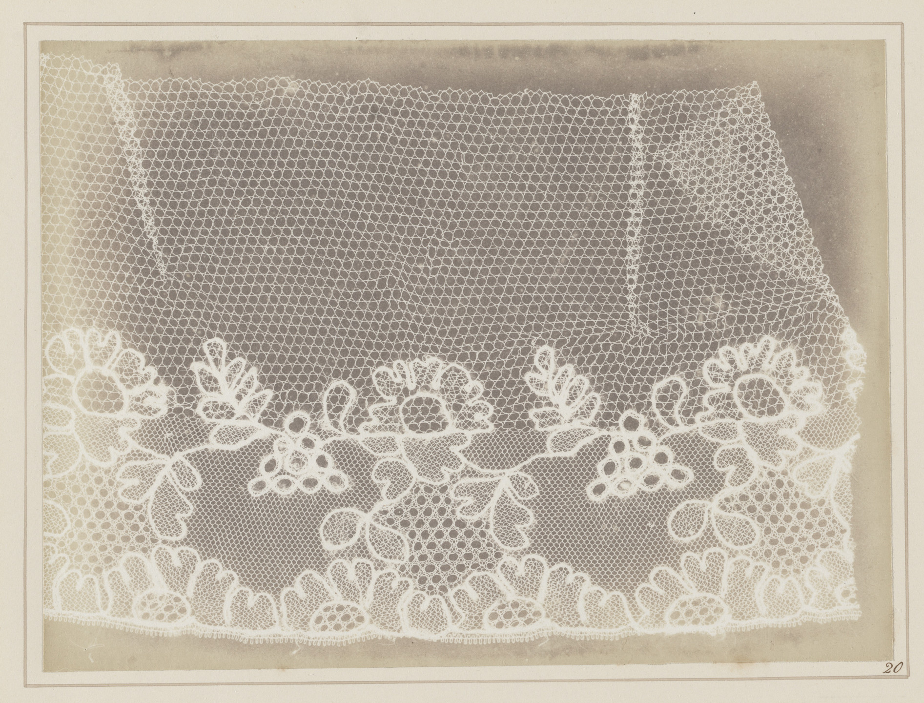 William Henry Fox Talbot. Lace. 1845
