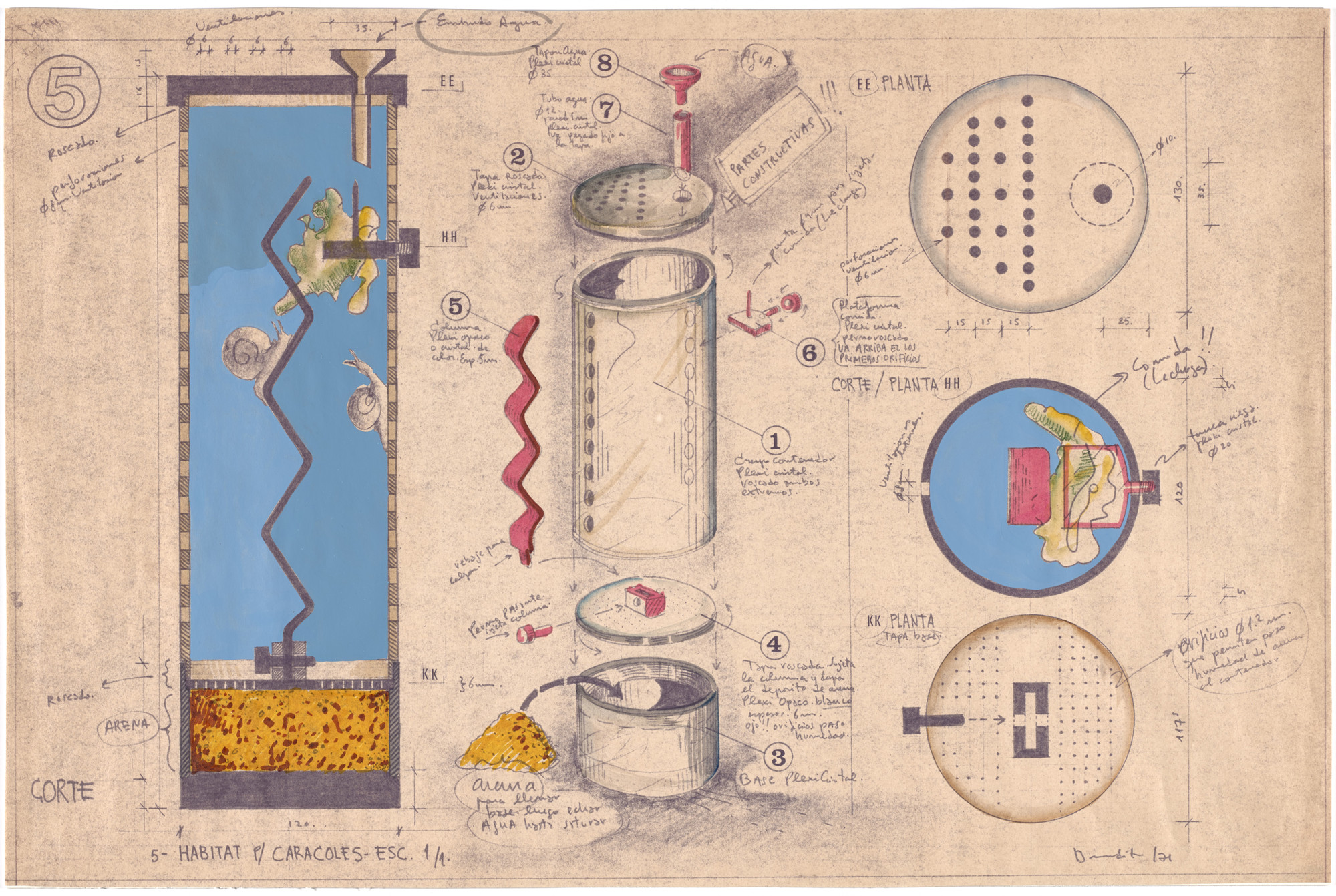 Luis Fernando Benedit. Study for Habitat for Snails. 1971