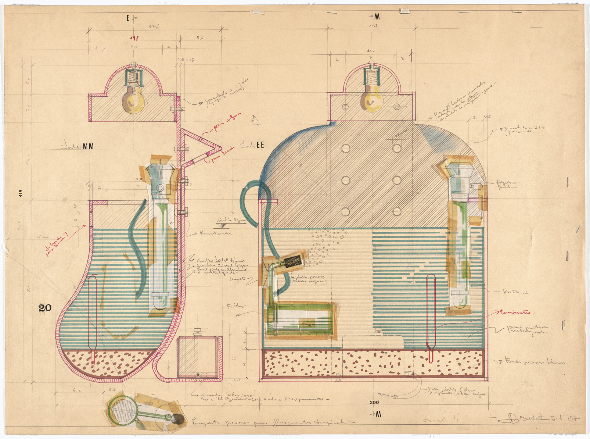 Luis Fernando Benedit. Project for Tropical Fish. 1970